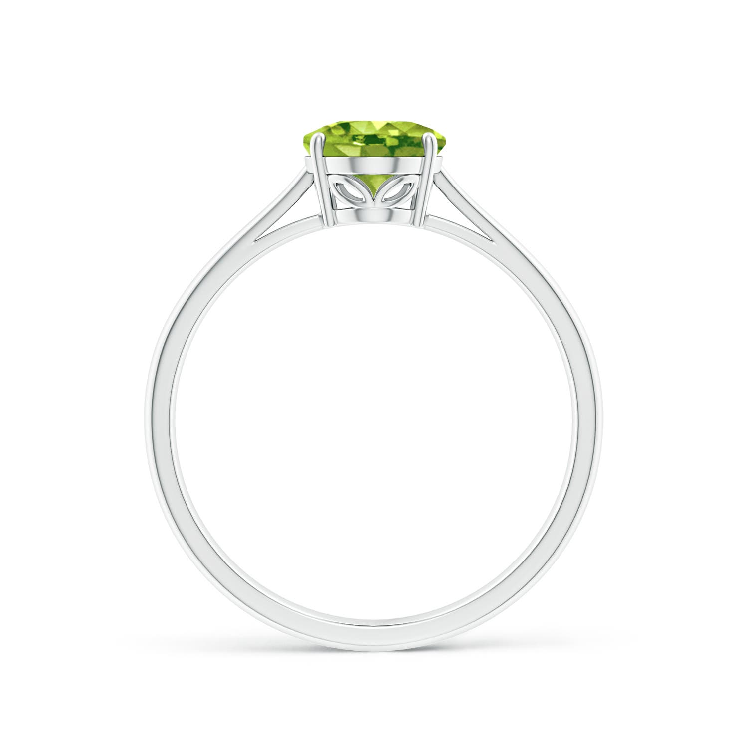 AAA - Peridot / 1.35 CT / 14 KT White Gold