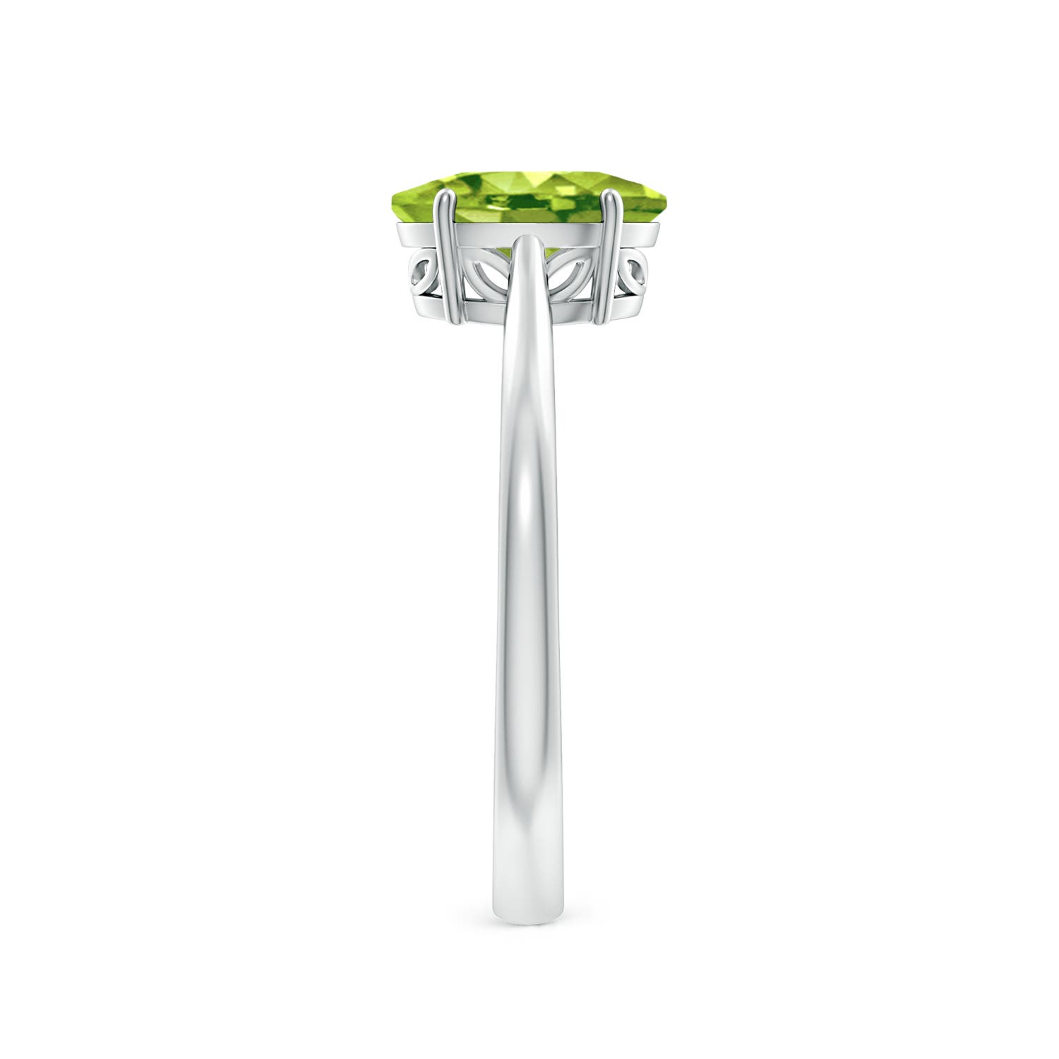 AAA - Peridot / 1.35 CT / 14 KT White Gold