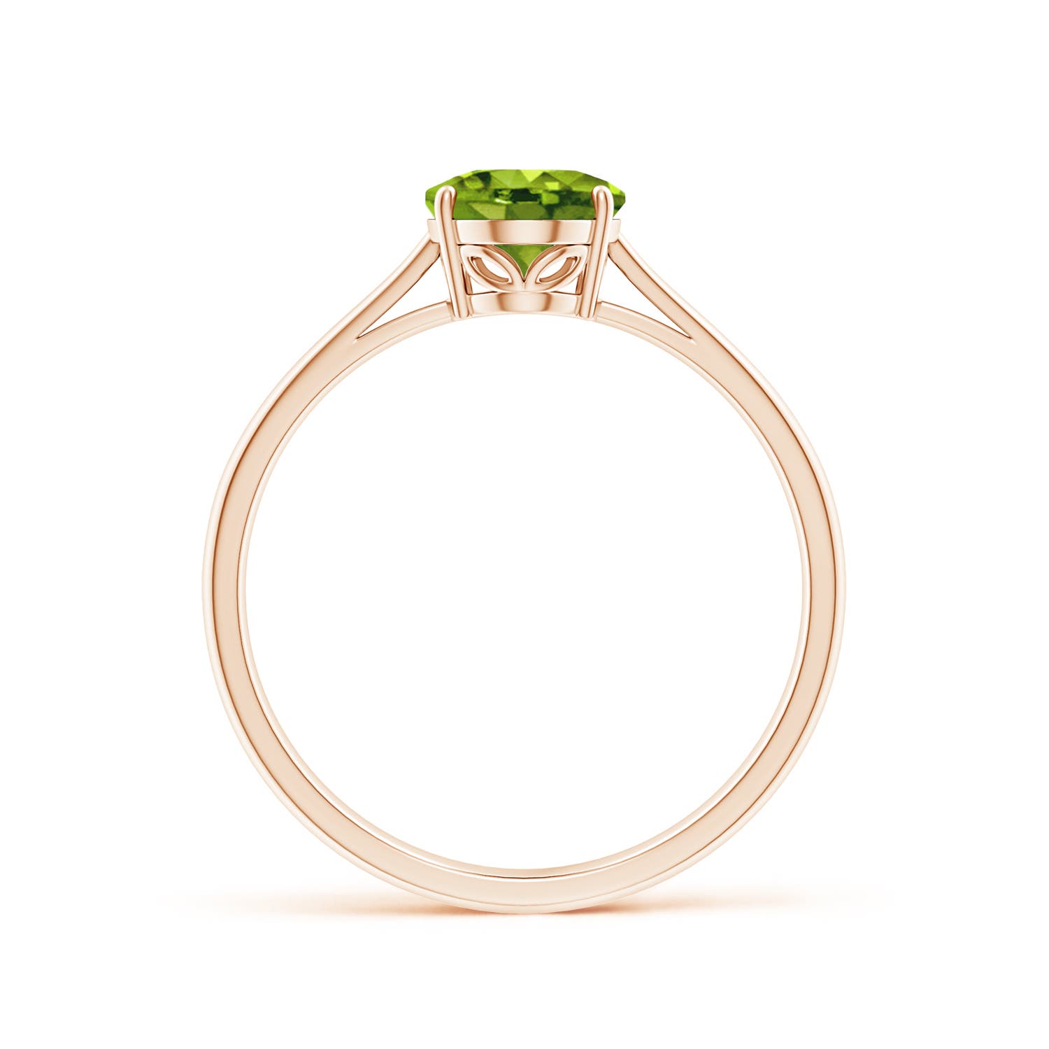 AAAA - Peridot / 1.35 CT / 14 KT Rose Gold