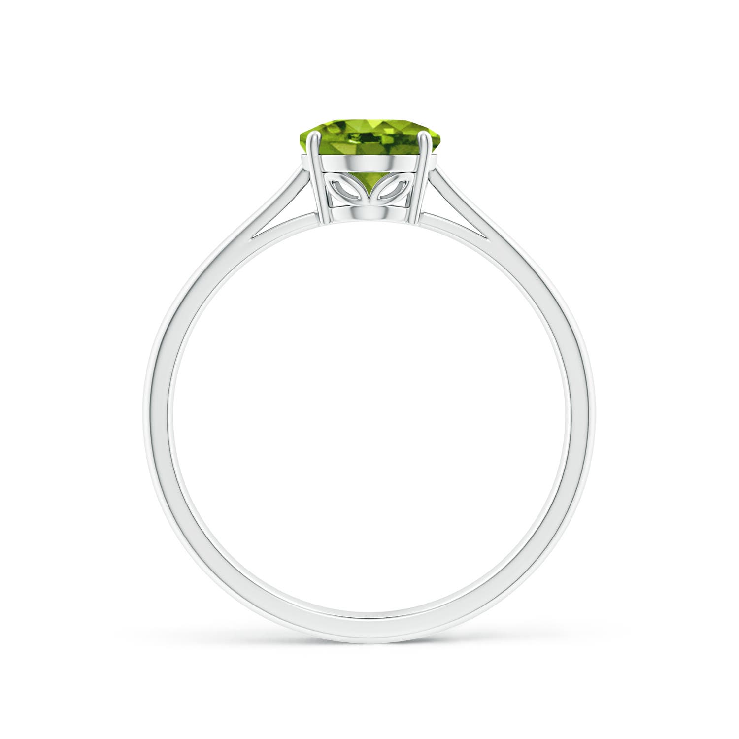 AAAA - Peridot / 1.35 CT / 14 KT White Gold