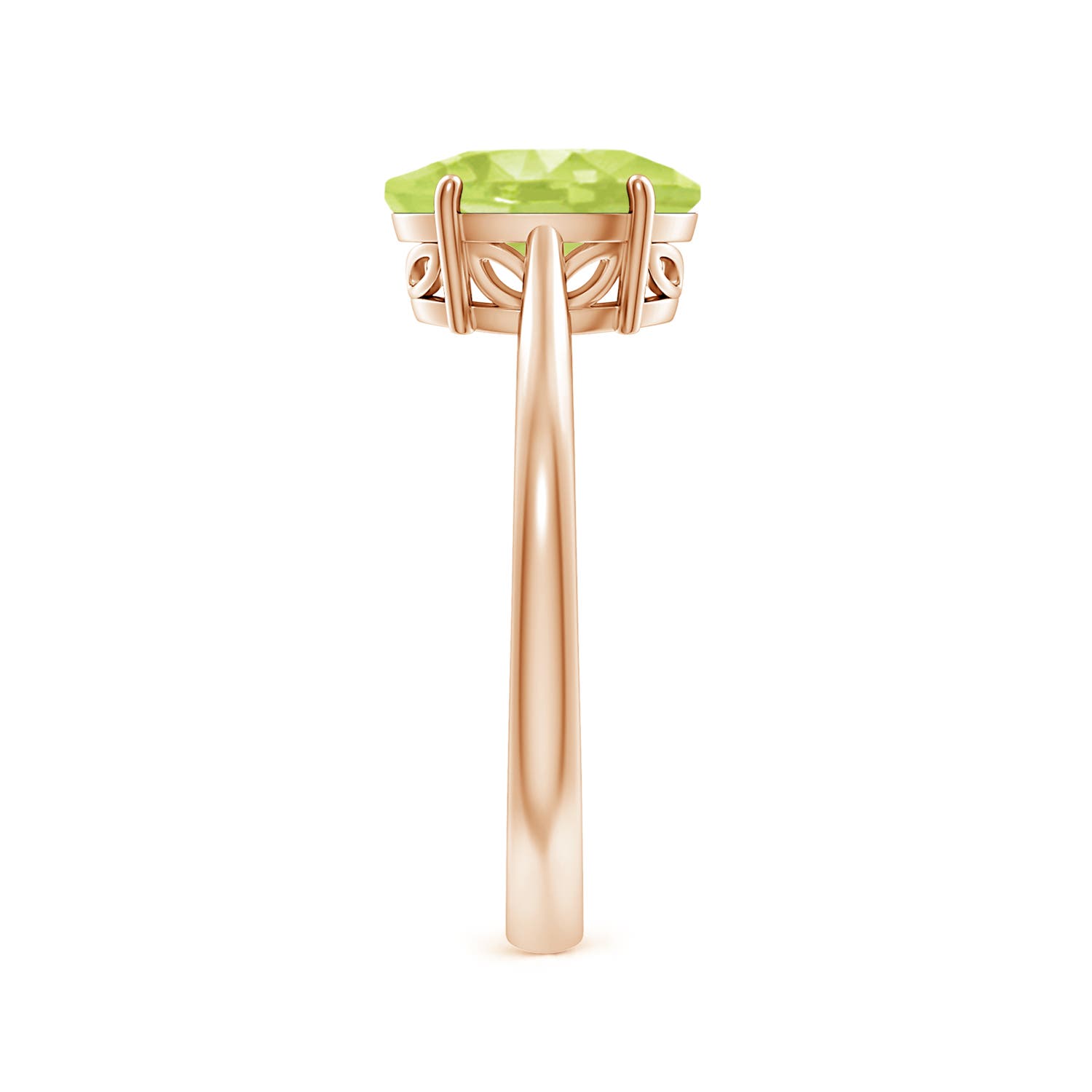 A - Peridot / 1.9 CT / 14 KT Rose Gold