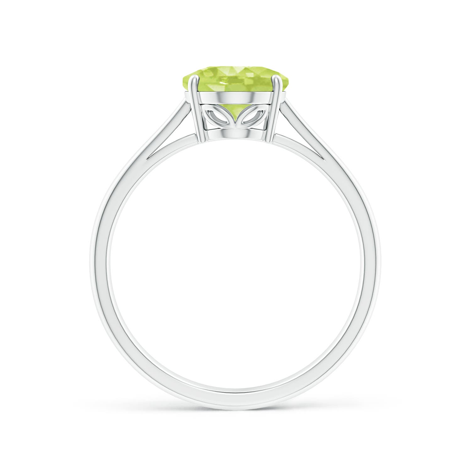 A - Peridot / 1.9 CT / 14 KT White Gold