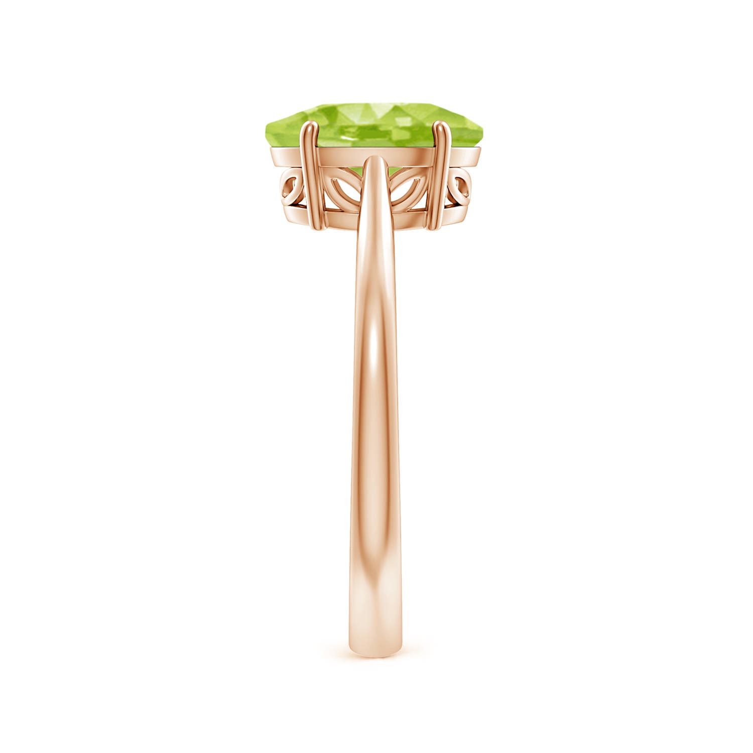 AA - Peridot / 1.9 CT / 14 KT Rose Gold