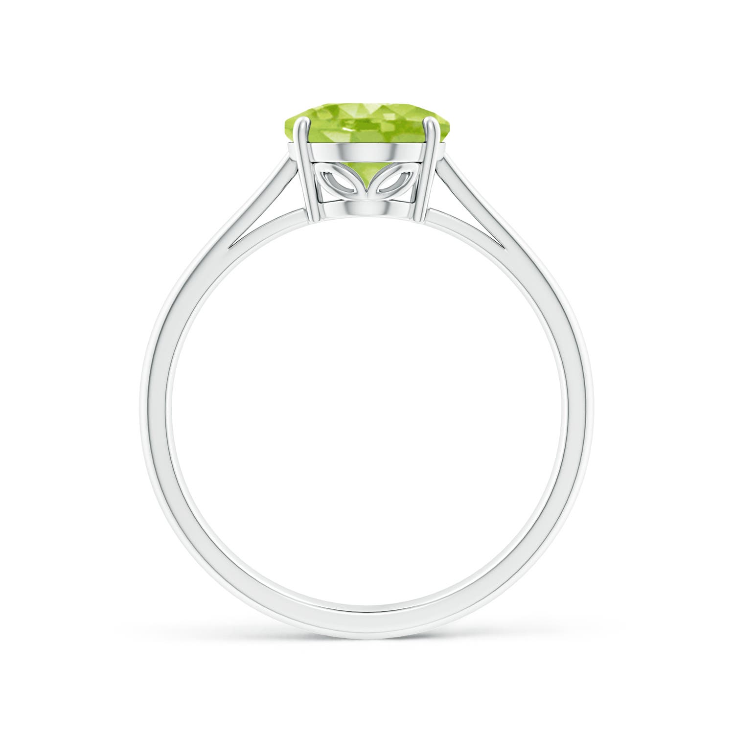 AA - Peridot / 1.9 CT / 14 KT White Gold