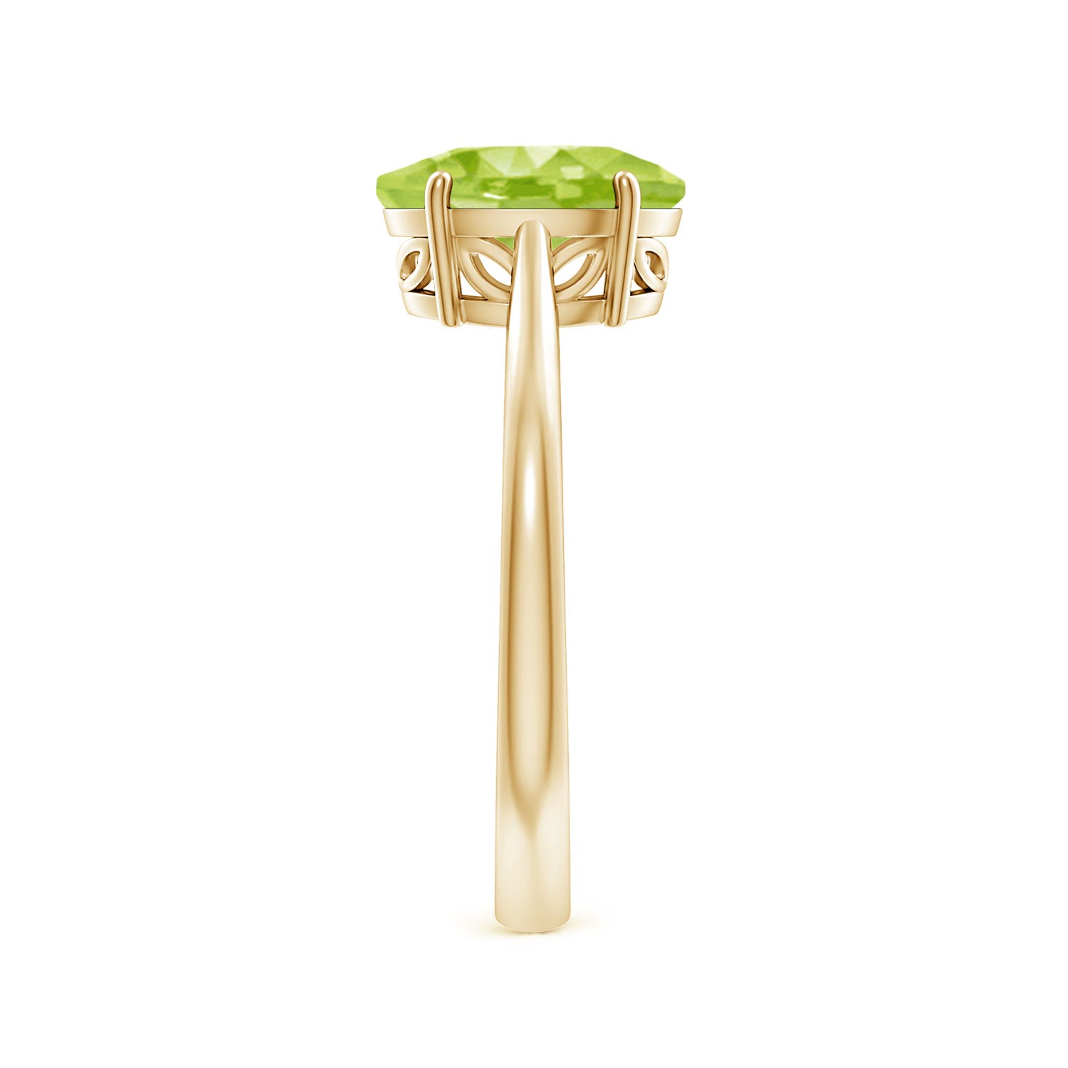 AA - Peridot / 1.9 CT / 14 KT Yellow Gold