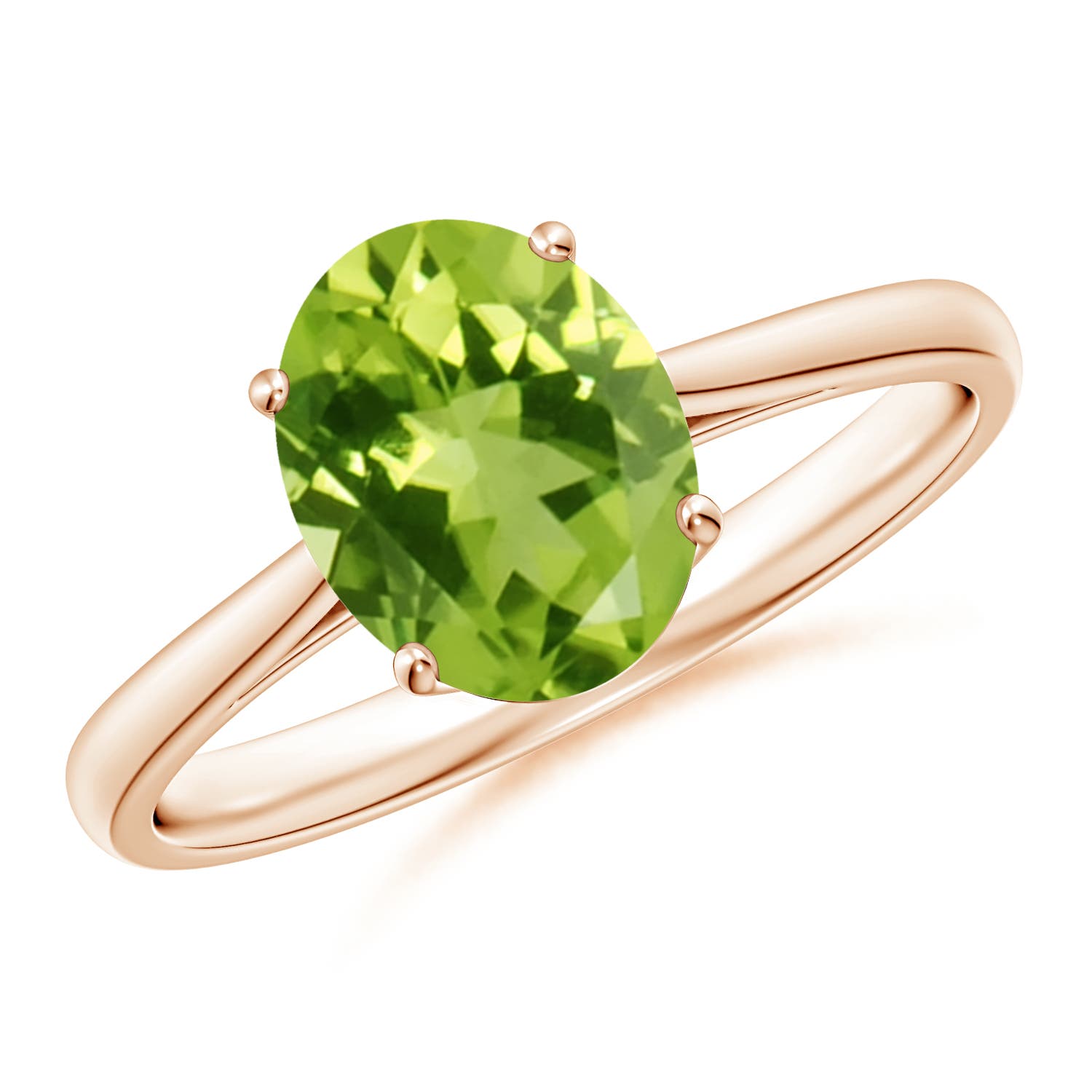 AAA - Peridot / 1.9 CT / 14 KT Rose Gold