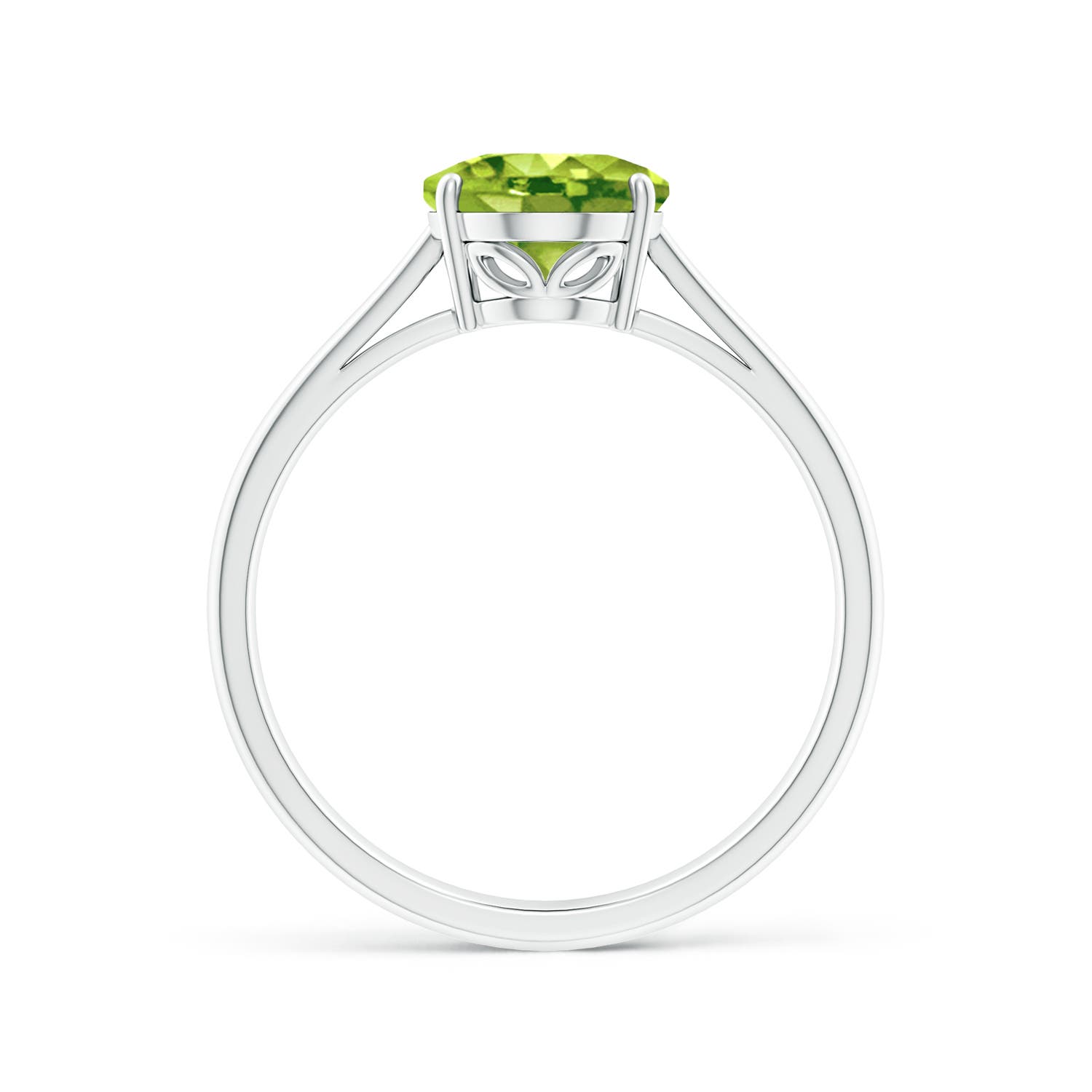 AAA - Peridot / 1.9 CT / 14 KT White Gold