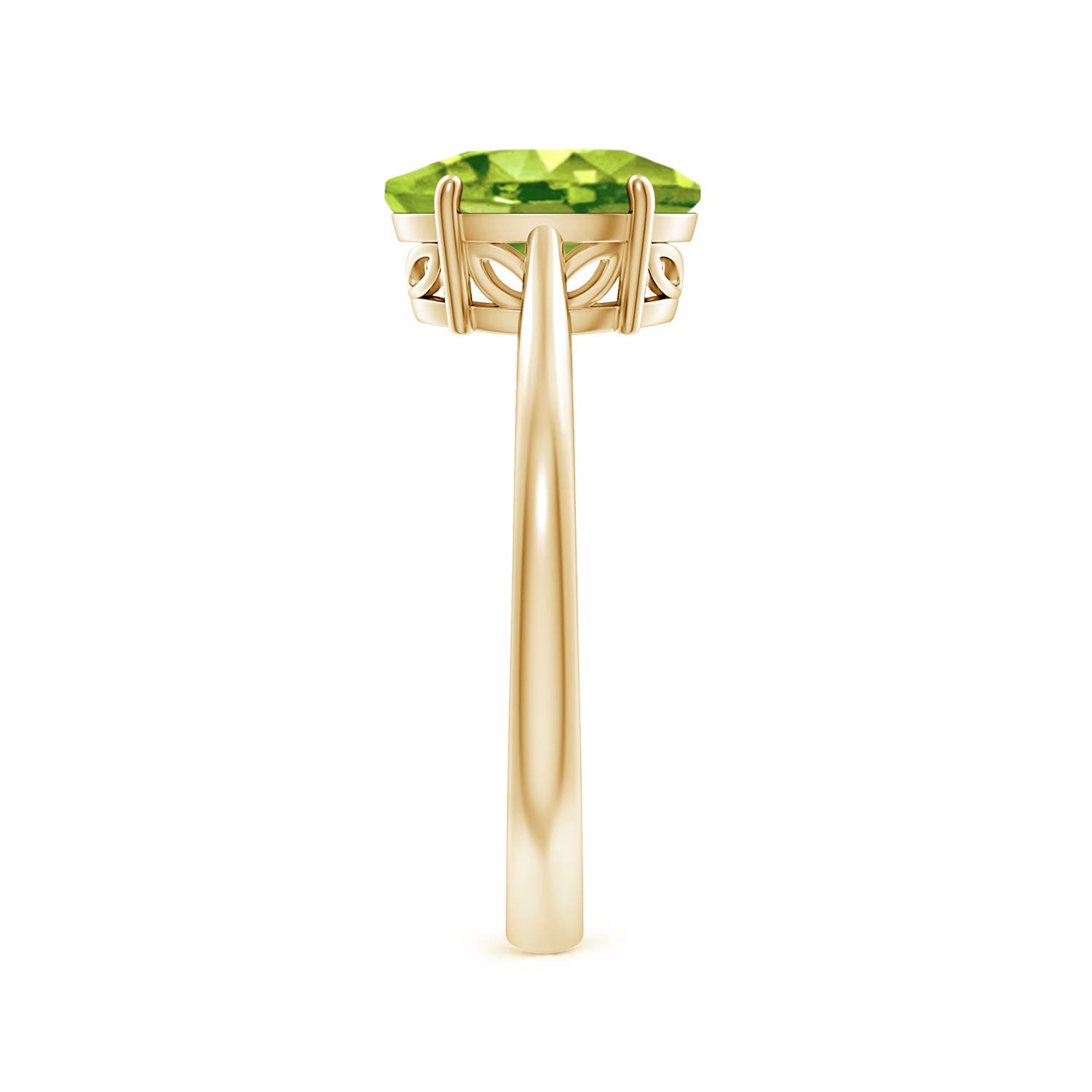 AAA - Peridot / 1.9 CT / 14 KT Yellow Gold