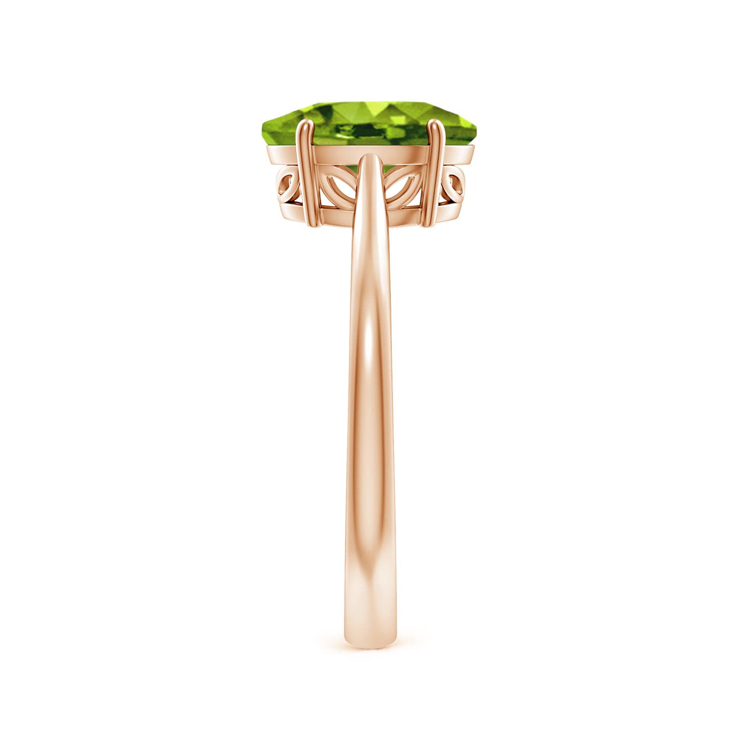 AAAA - Peridot / 1.9 CT / 14 KT Rose Gold