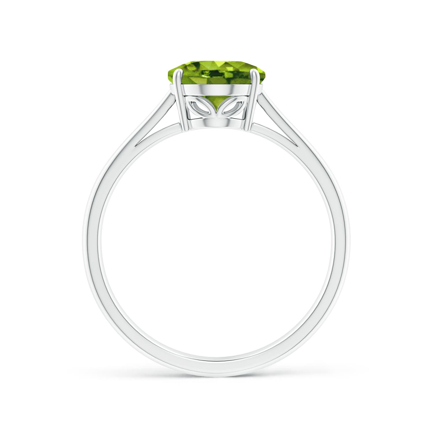 AAAA - Peridot / 1.9 CT / 14 KT White Gold