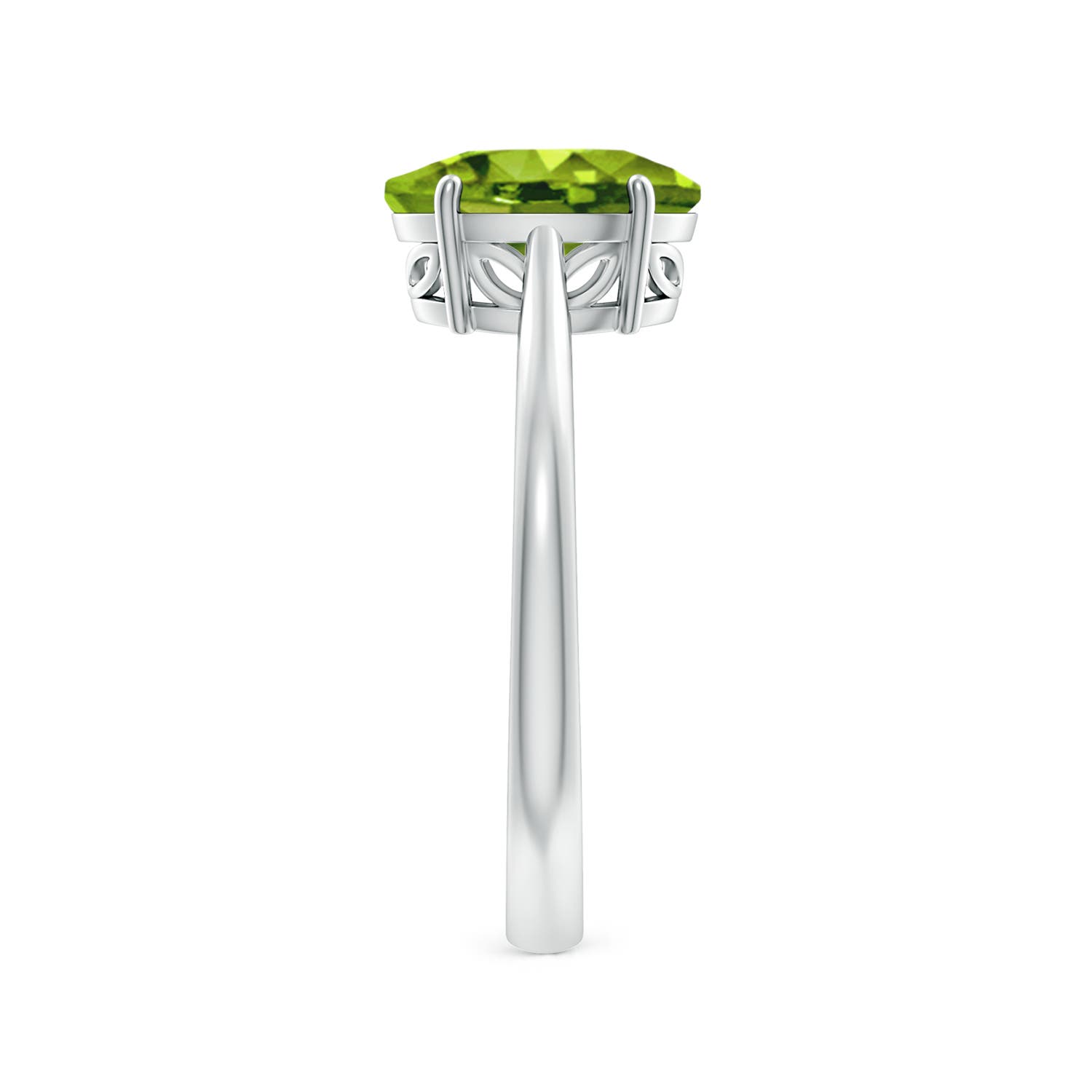 AAAA - Peridot / 1.9 CT / 14 KT White Gold