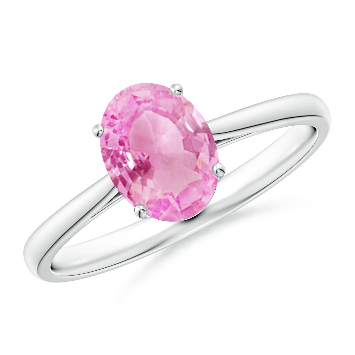 A - Pink Sapphire / 1.45 CT / 14 KT White Gold