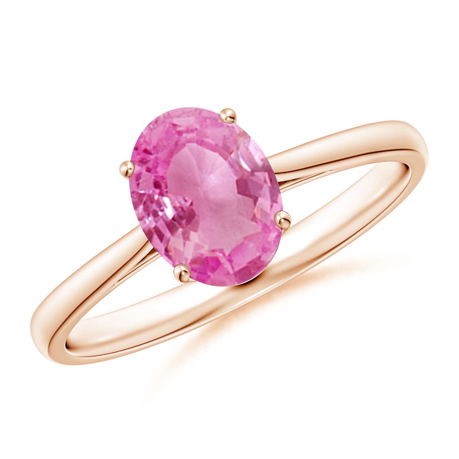 AA - Pink Sapphire / 1.45 CT / 14 KT Rose Gold