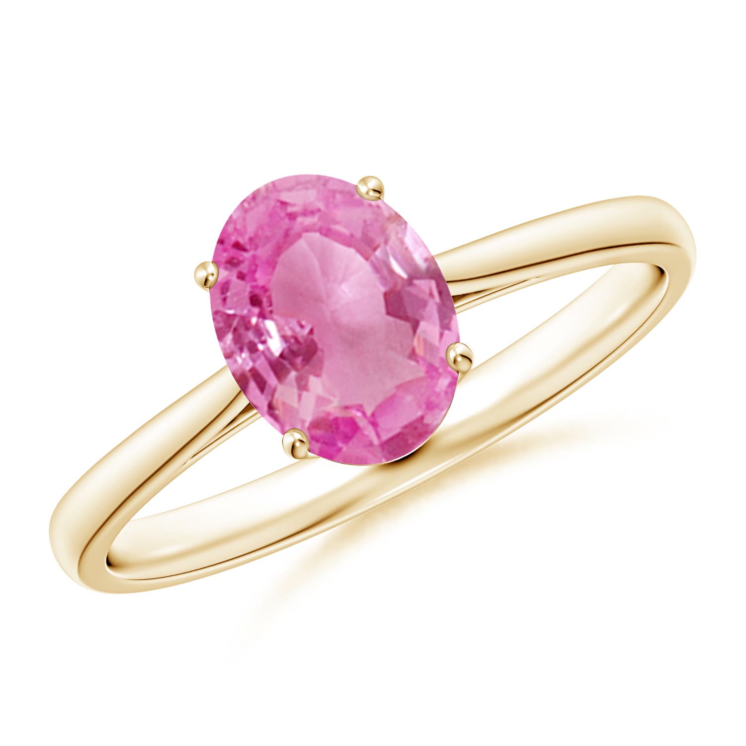 AA - Pink Sapphire / 1.45 CT / 14 KT Yellow Gold