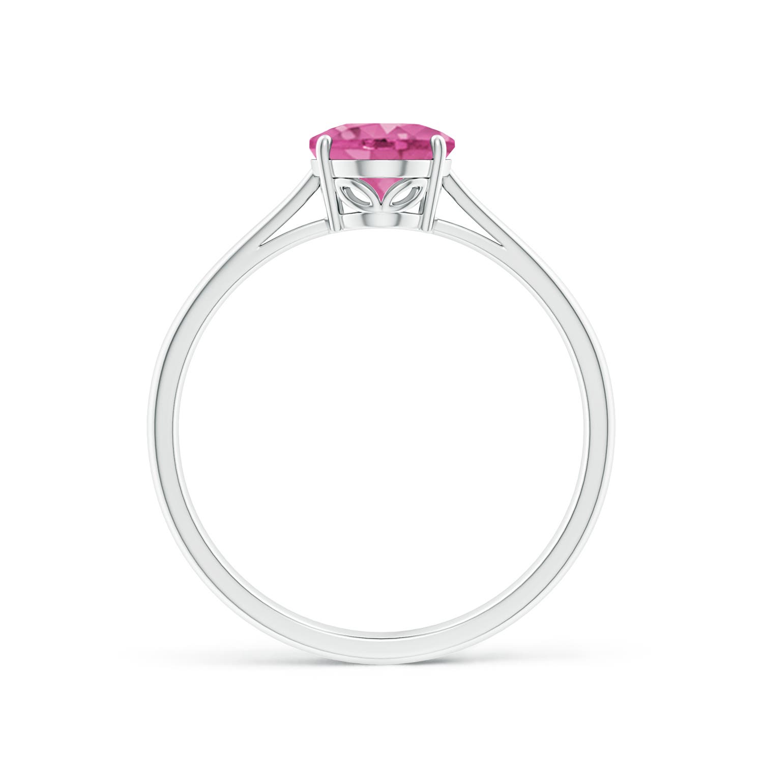 AAA - Pink Sapphire / 1.45 CT / 14 KT White Gold