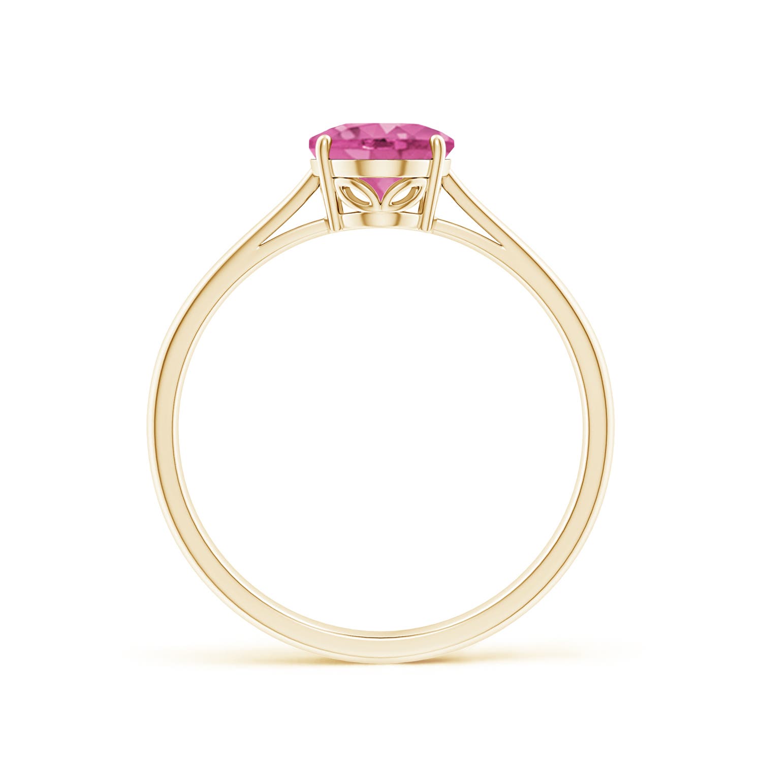 AAA - Pink Sapphire / 1.45 CT / 14 KT Yellow Gold