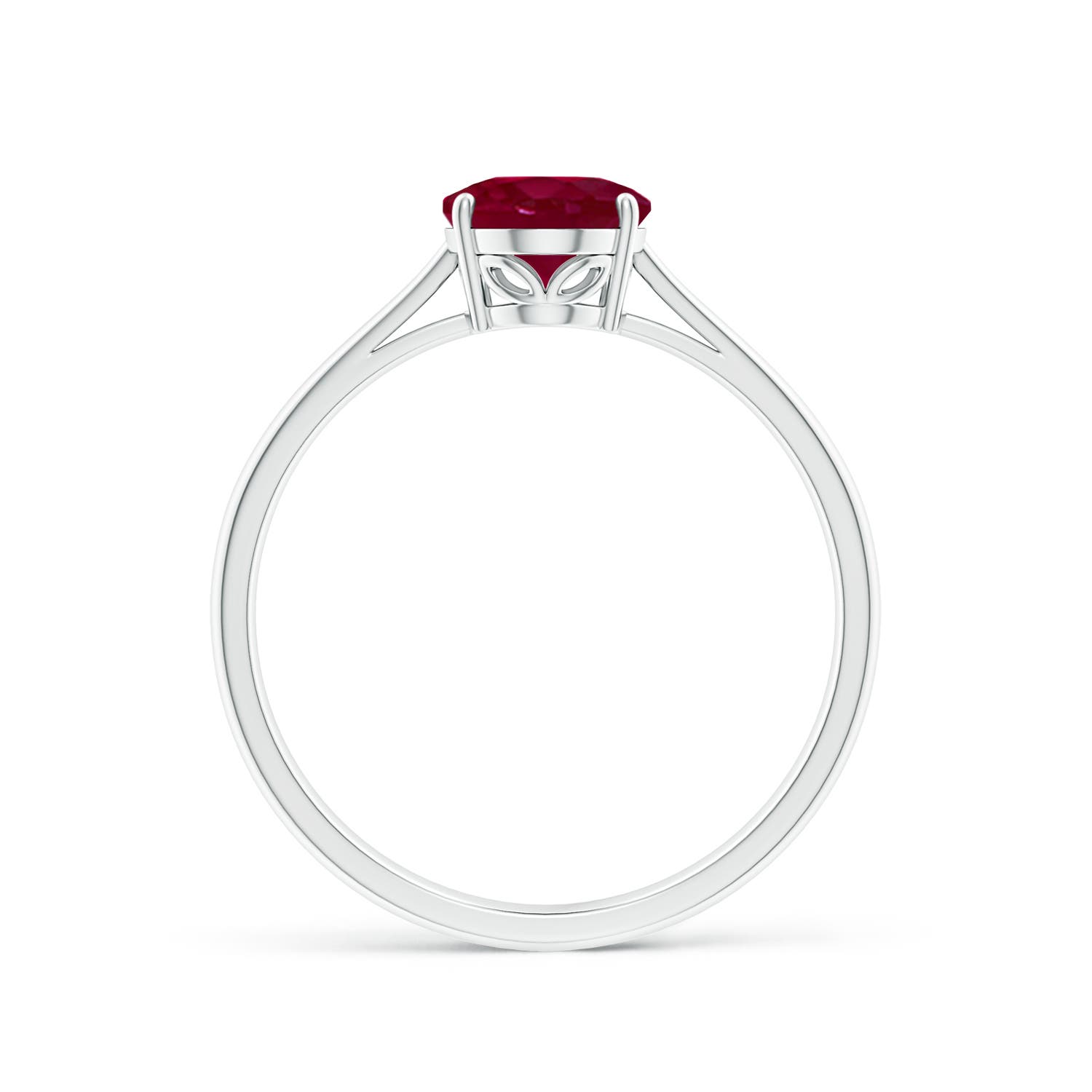 A - Ruby / 1.25 CT / 14 KT White Gold