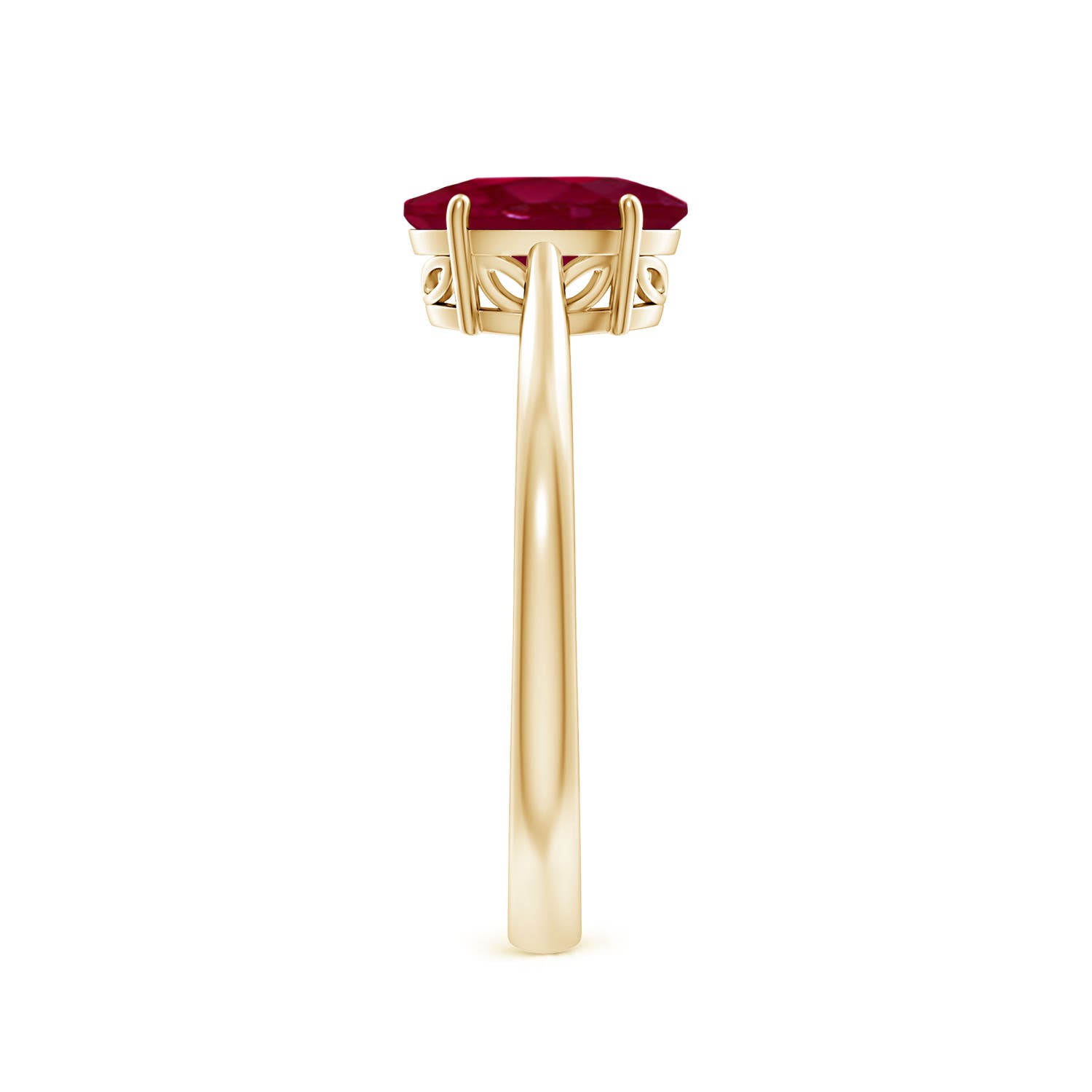 A - Ruby / 1.25 CT / 14 KT Yellow Gold