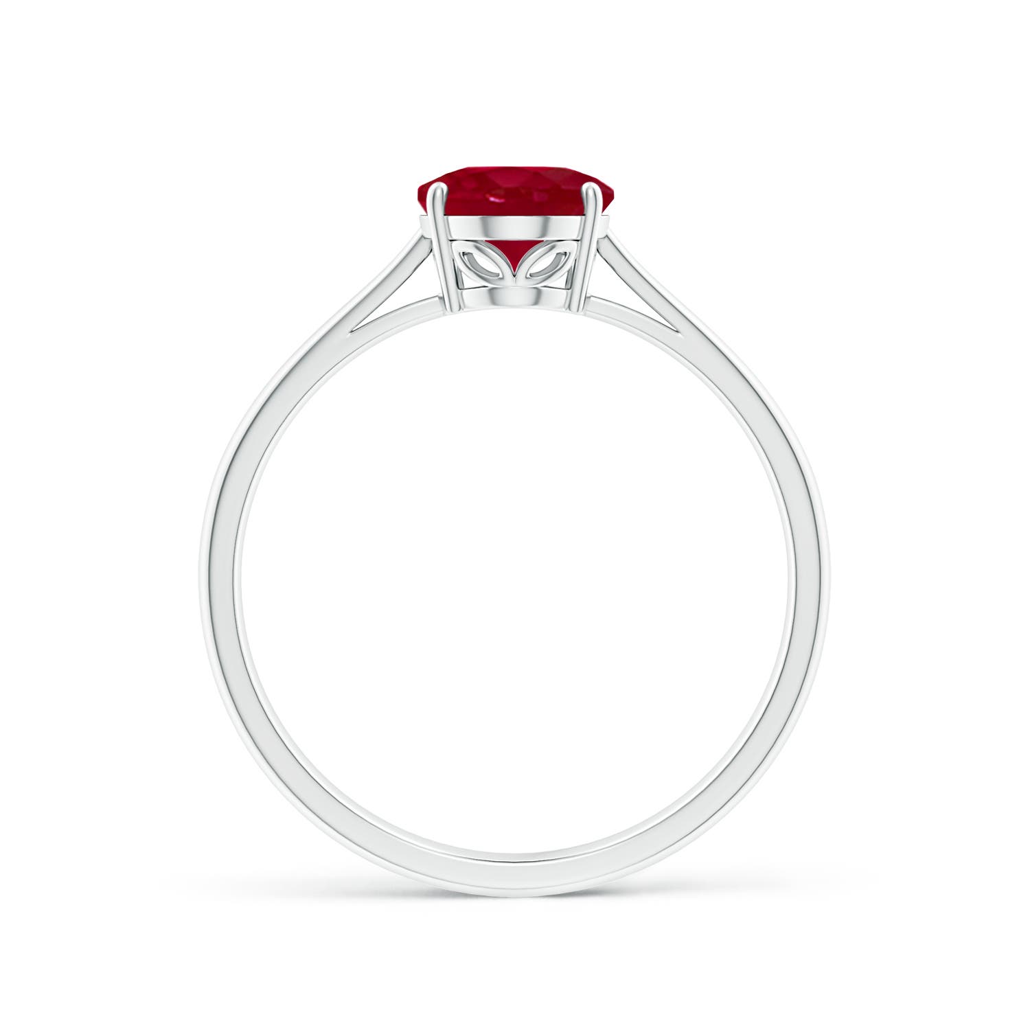 AA - Ruby / 1.25 CT / 14 KT White Gold