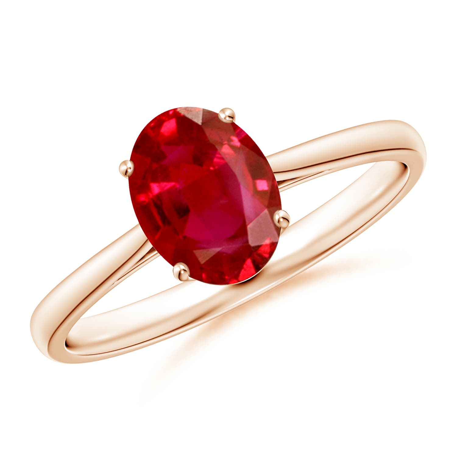 AAA - Ruby / 1.25 CT / 14 KT Rose Gold