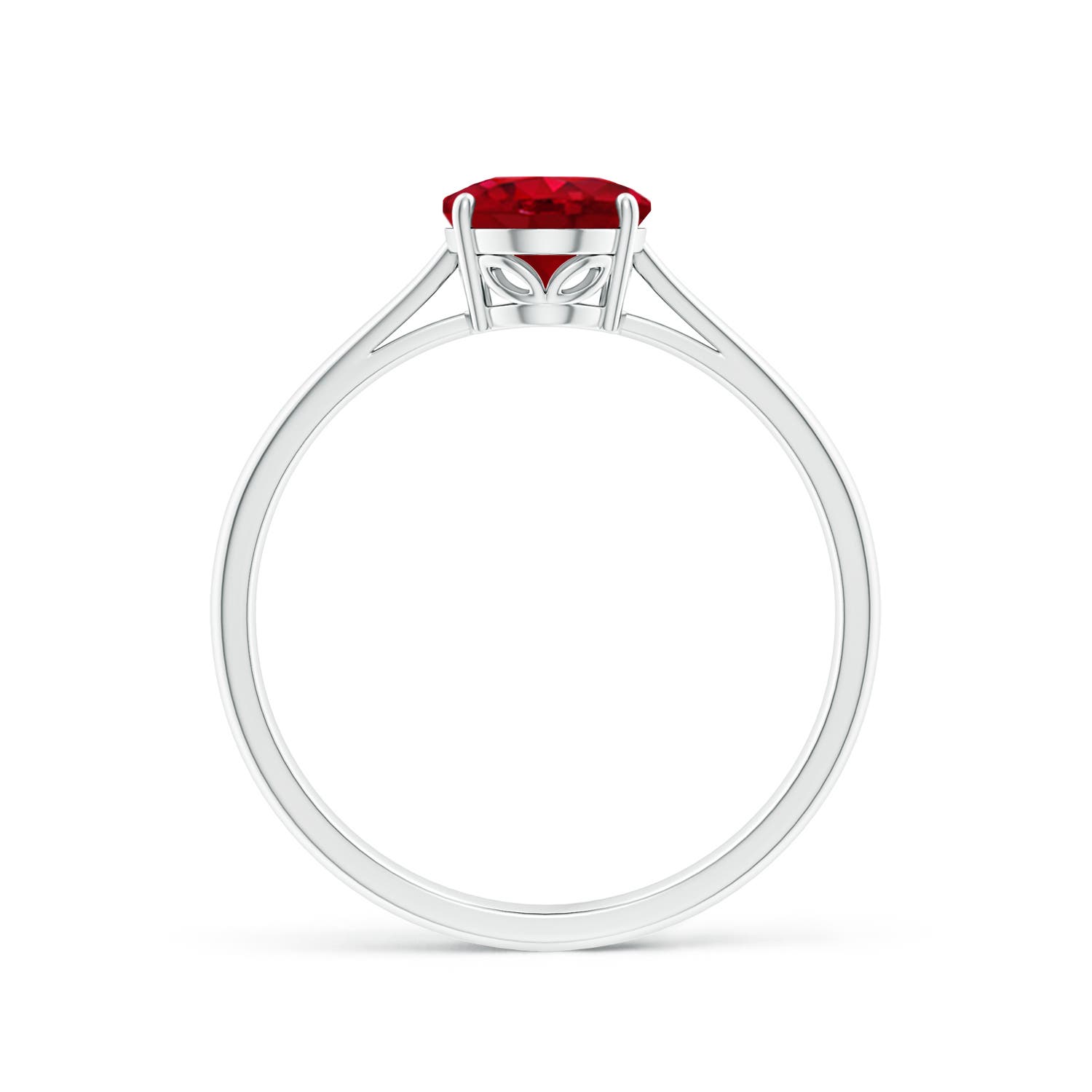 AAA - Ruby / 1.25 CT / 14 KT White Gold