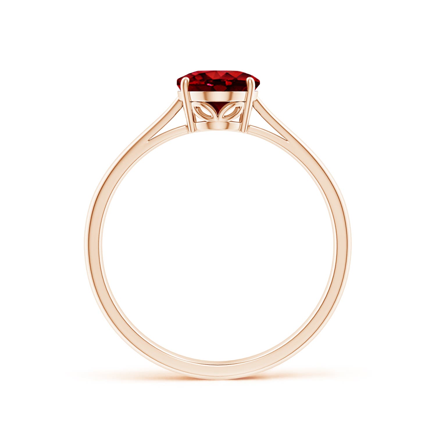 AAAA - Ruby / 1.25 CT / 14 KT Rose Gold