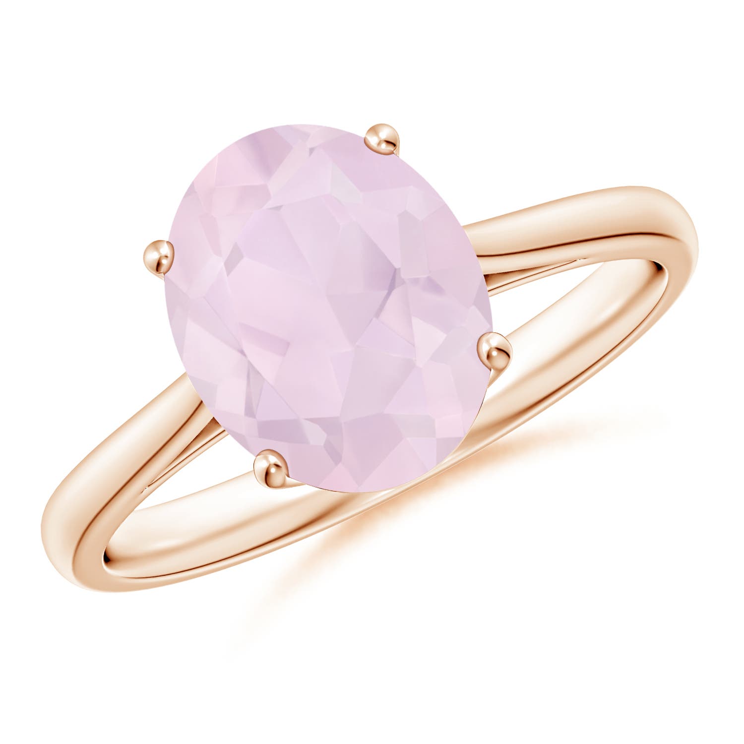 A - Rose Quartz / 2.2 CT / 14 KT Rose Gold