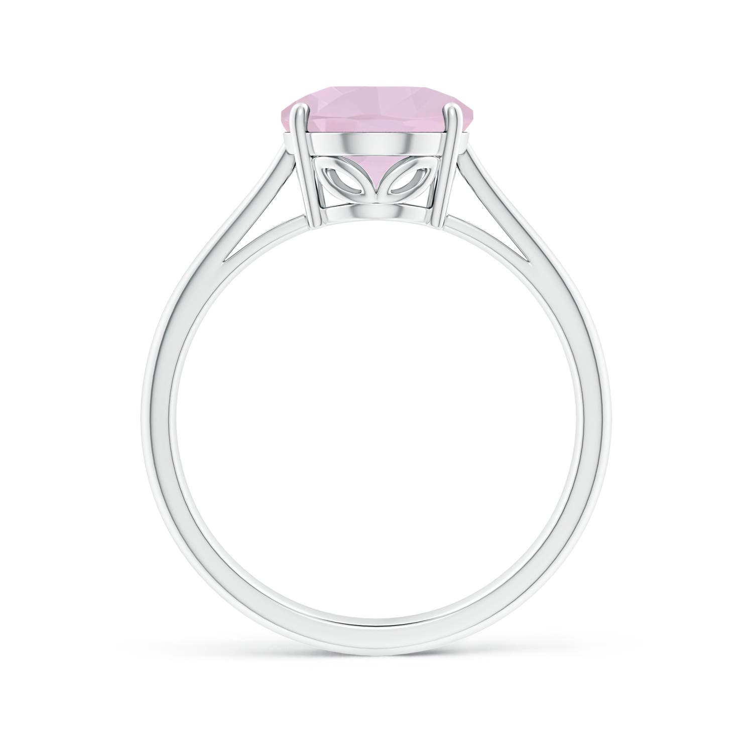 AA - Rose Quartz / 2.2 CT / 14 KT White Gold