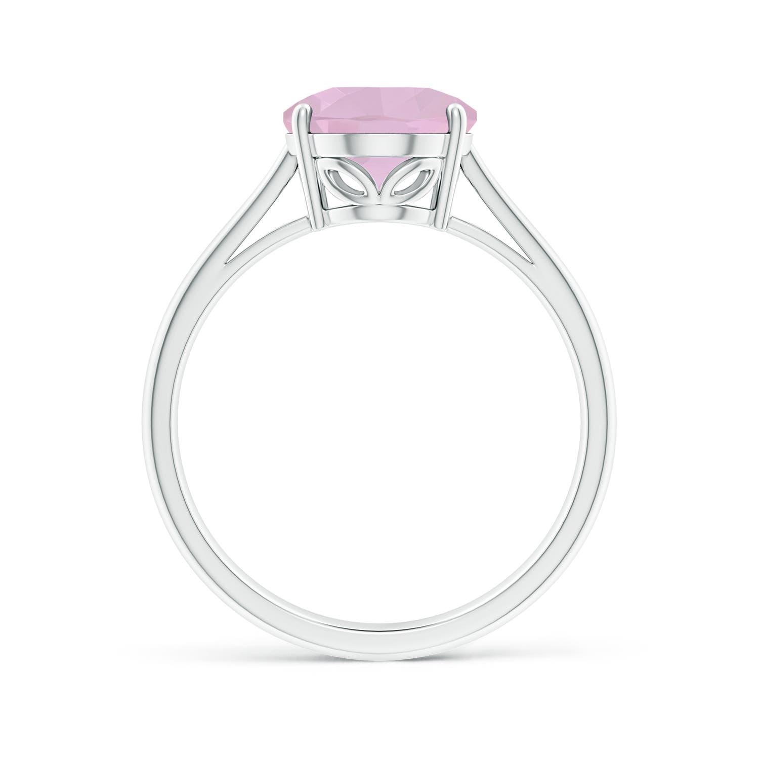 AAA - Rose Quartz / 2.2 CT / 14 KT White Gold