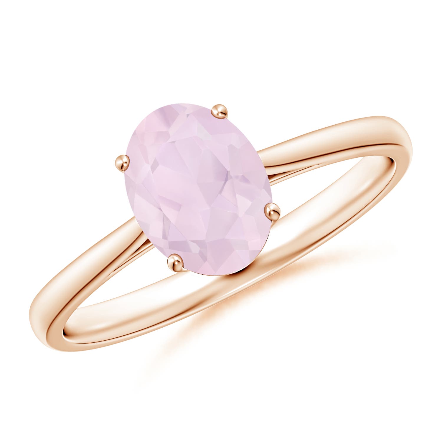 A - Rose Quartz / 1 CT / 14 KT Rose Gold