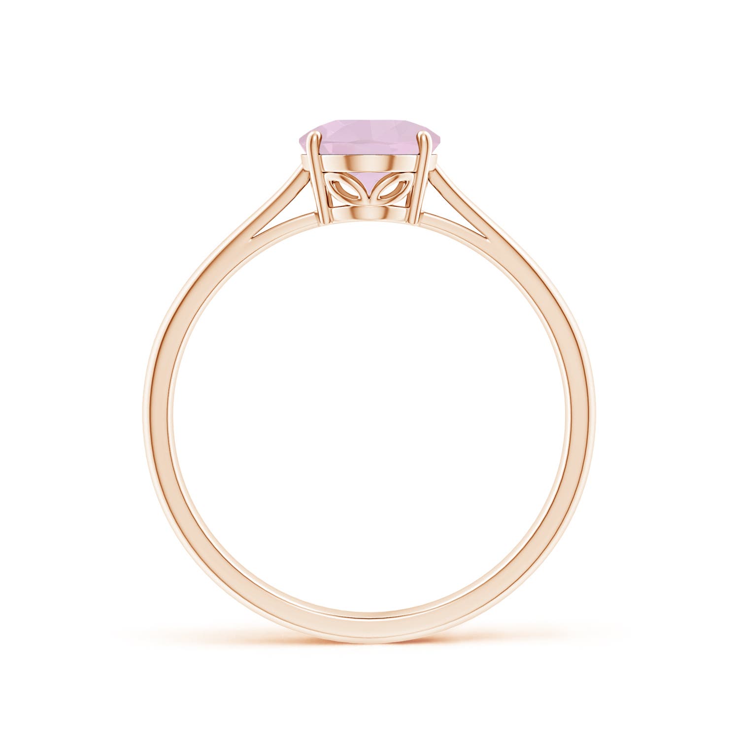 AA - Rose Quartz / 1 CT / 14 KT Rose Gold