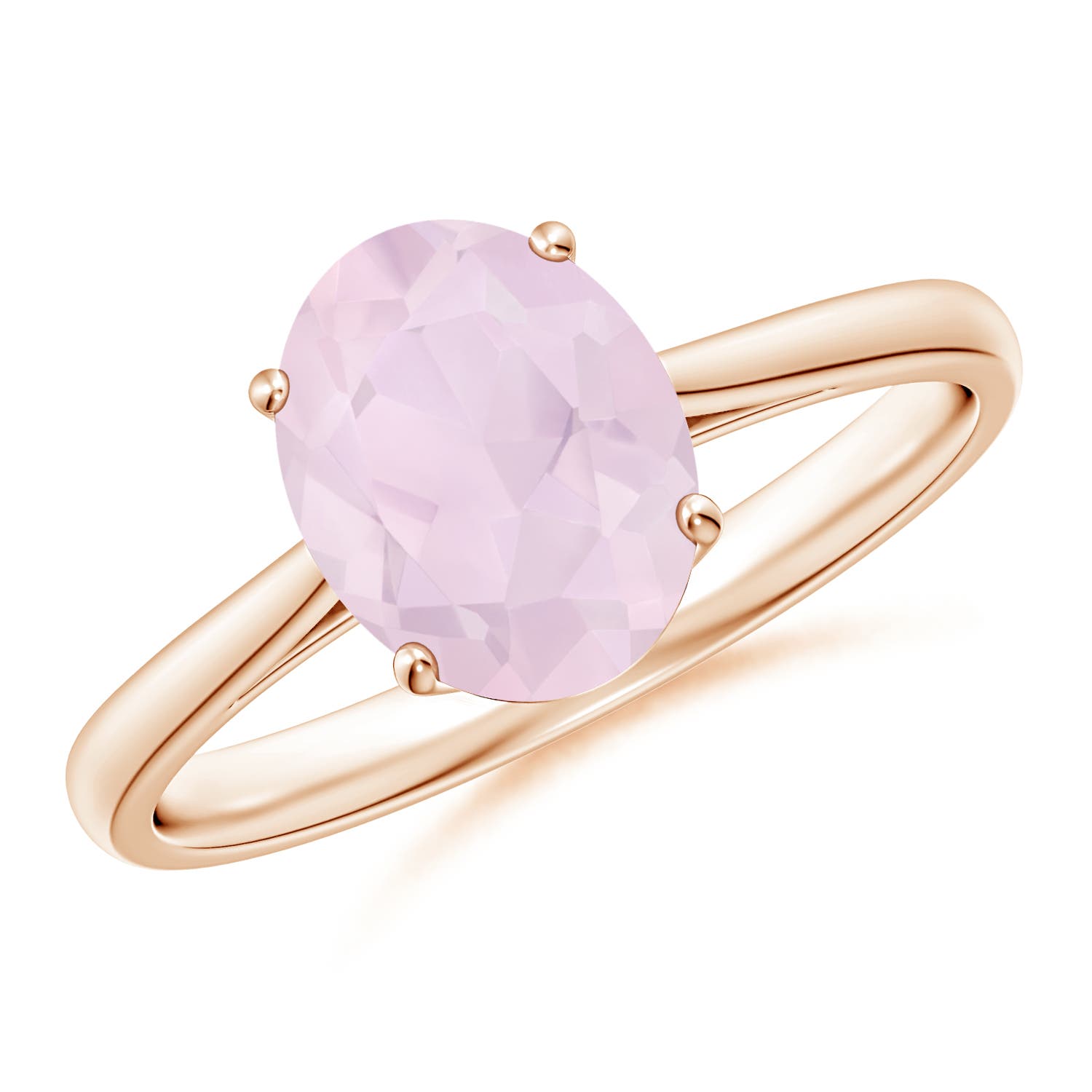 A - Rose Quartz / 1.52 CT / 14 KT Rose Gold