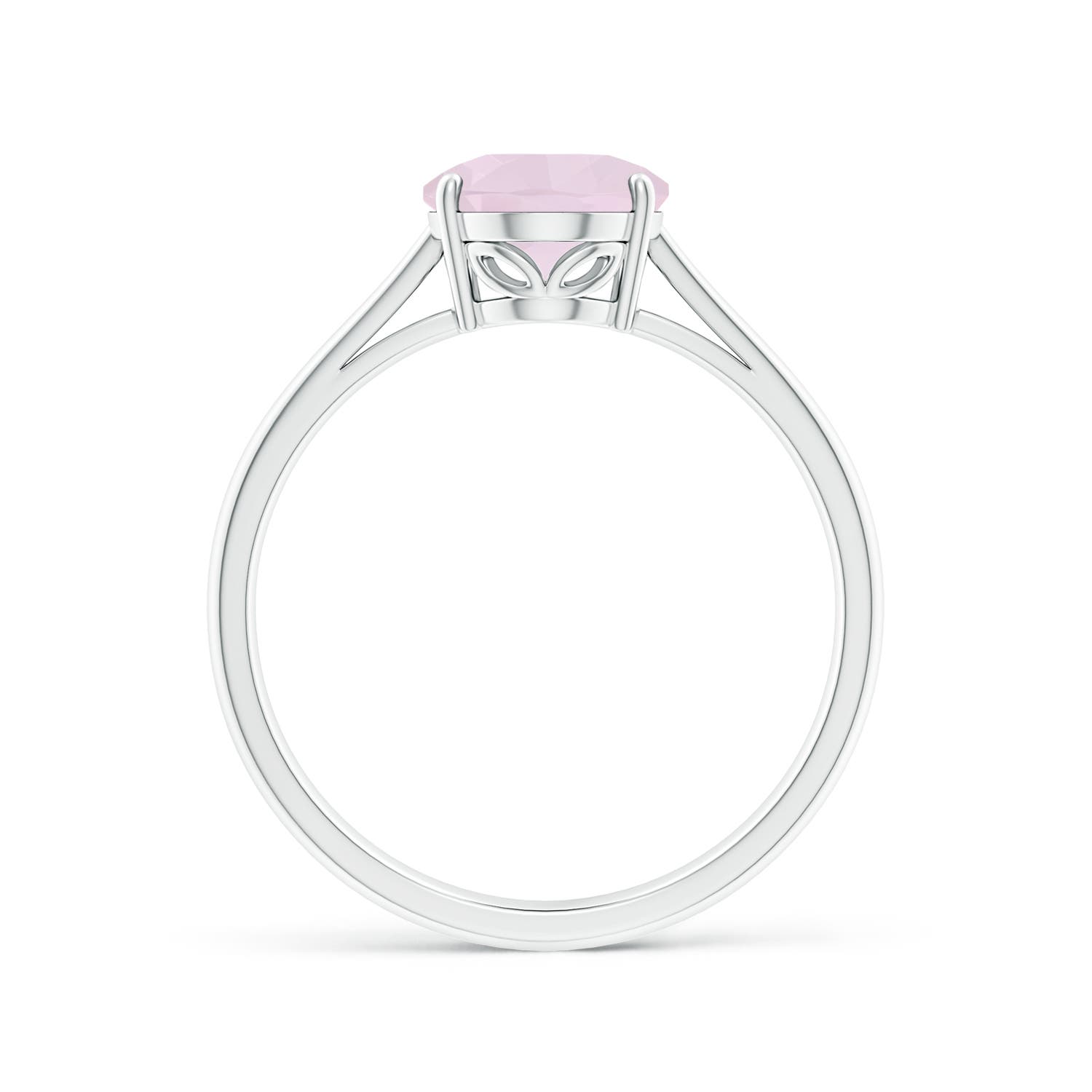 A - Rose Quartz / 1.52 CT / 14 KT White Gold