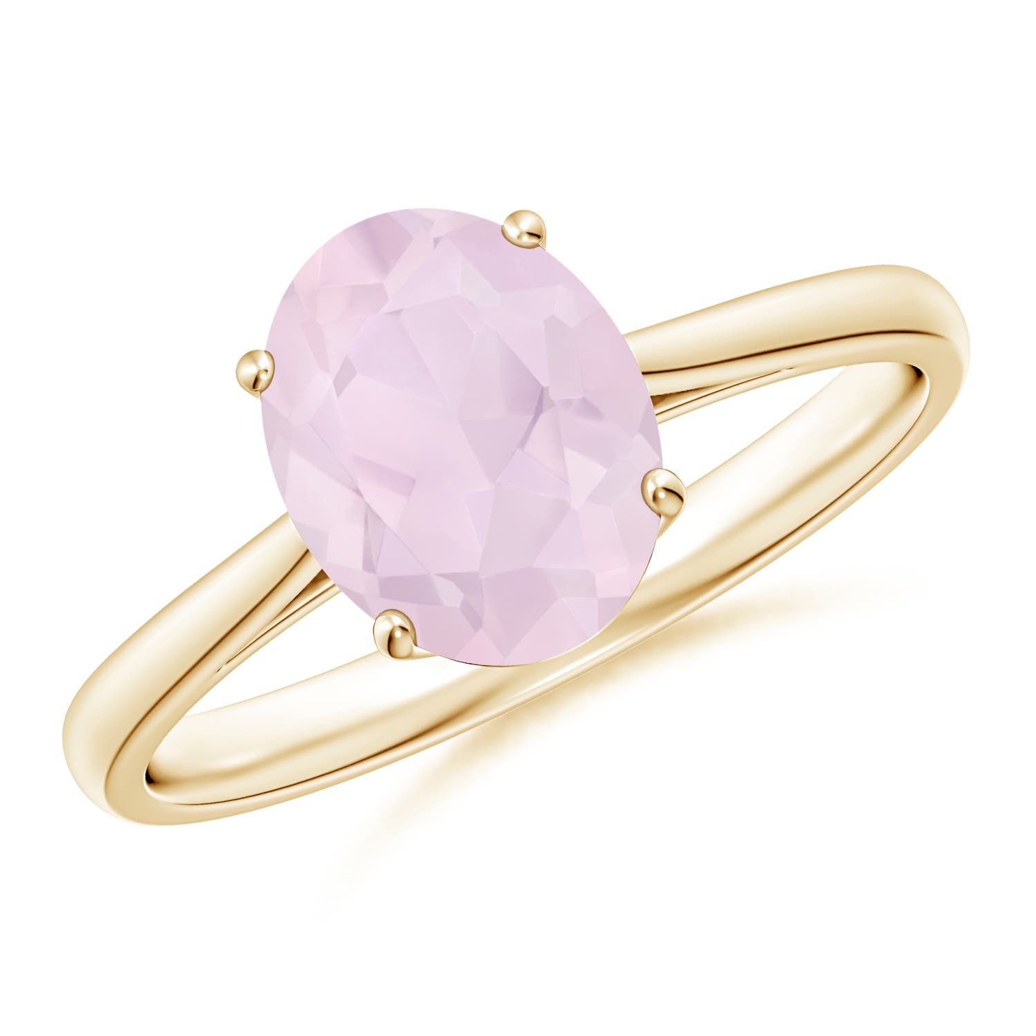 A - Rose Quartz / 1.52 CT / 14 KT Yellow Gold