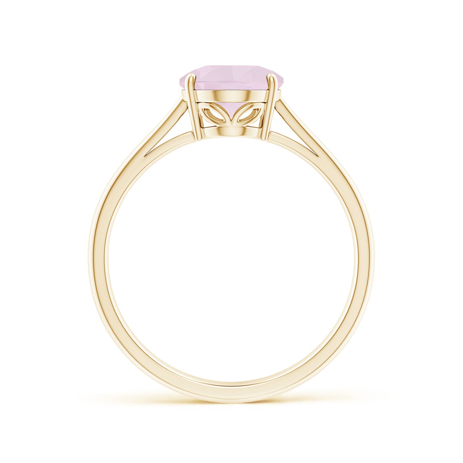 A - Rose Quartz / 1.52 CT / 14 KT Yellow Gold