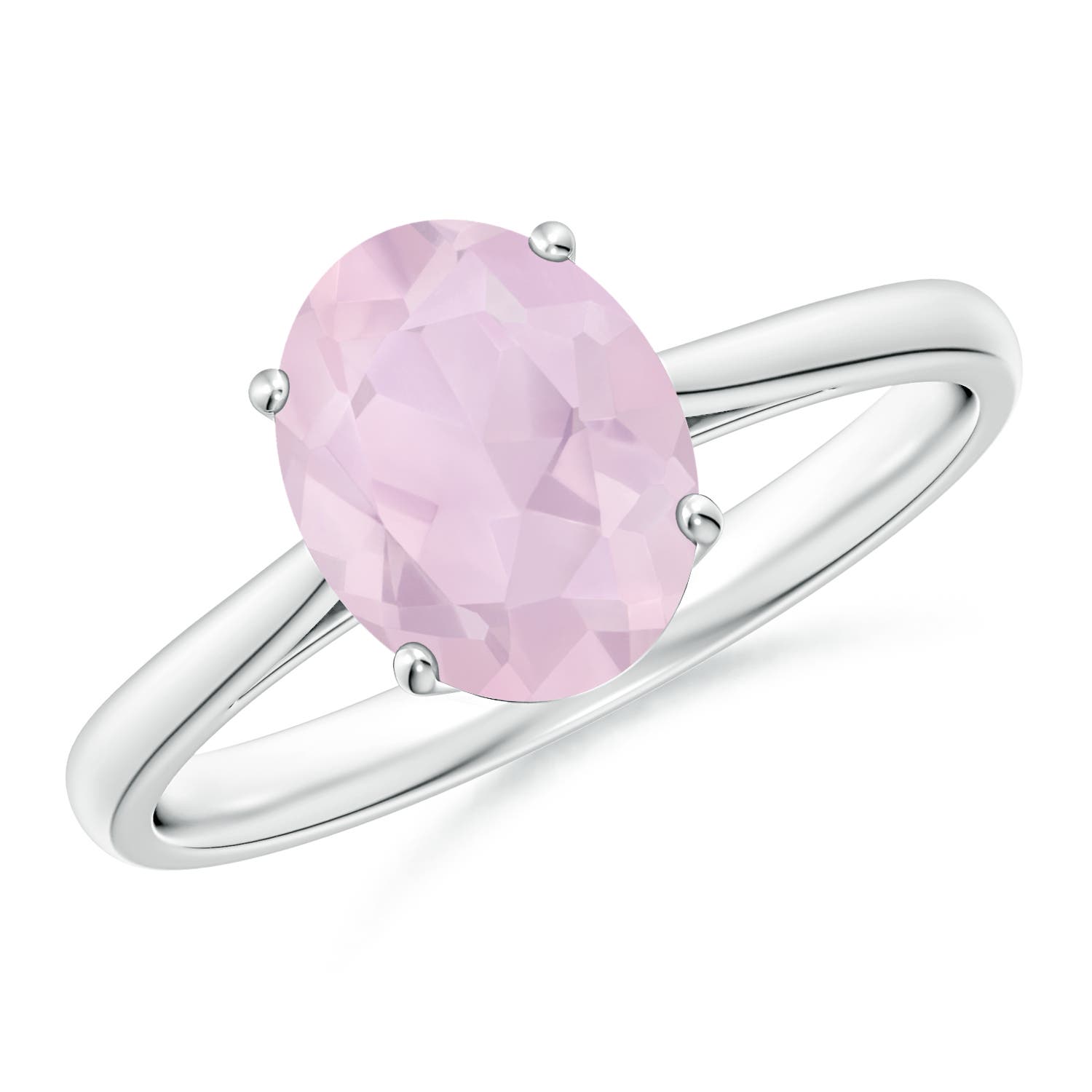 AA - Rose Quartz / 1.52 CT / 14 KT White Gold