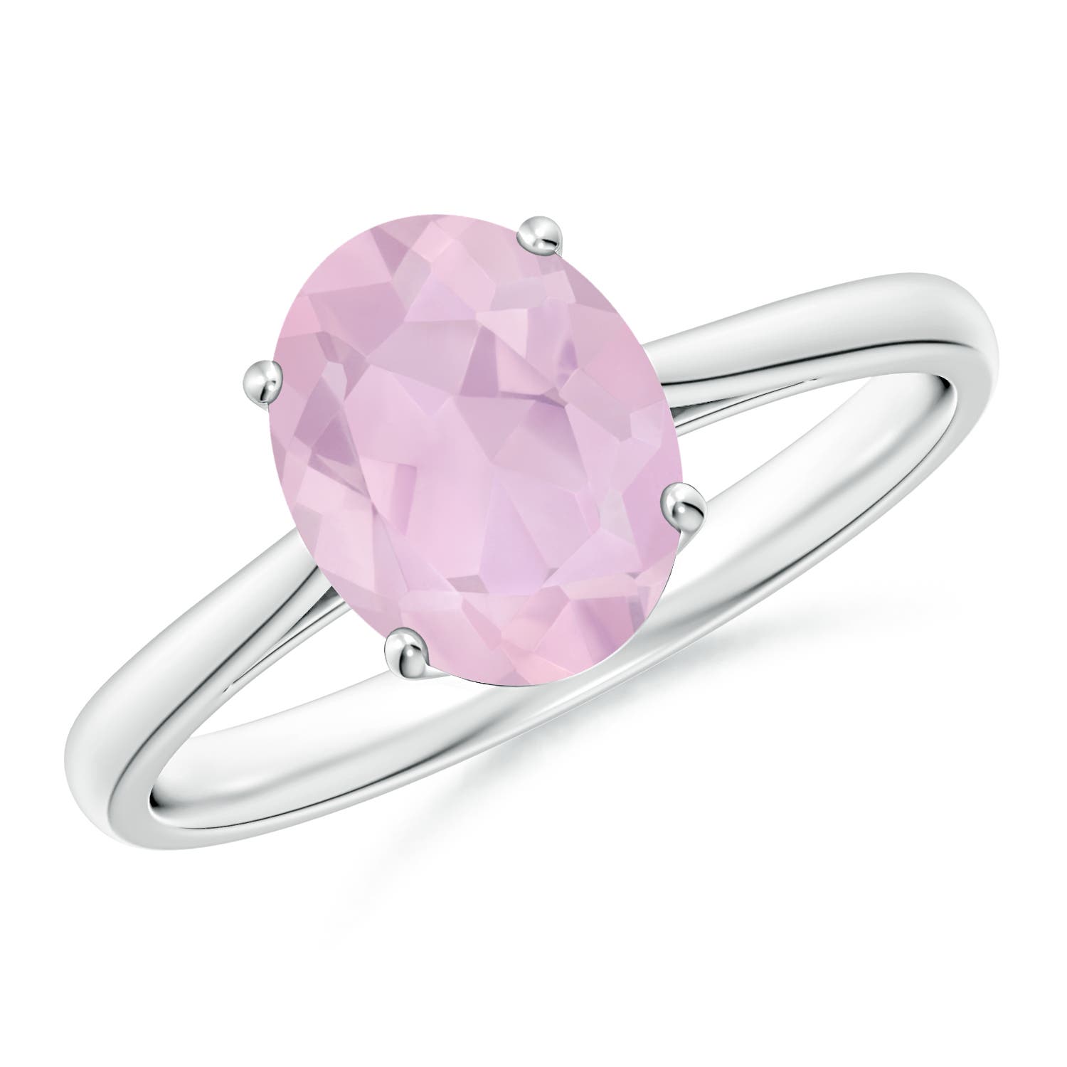 AAA - Rose Quartz / 1.52 CT / 14 KT White Gold