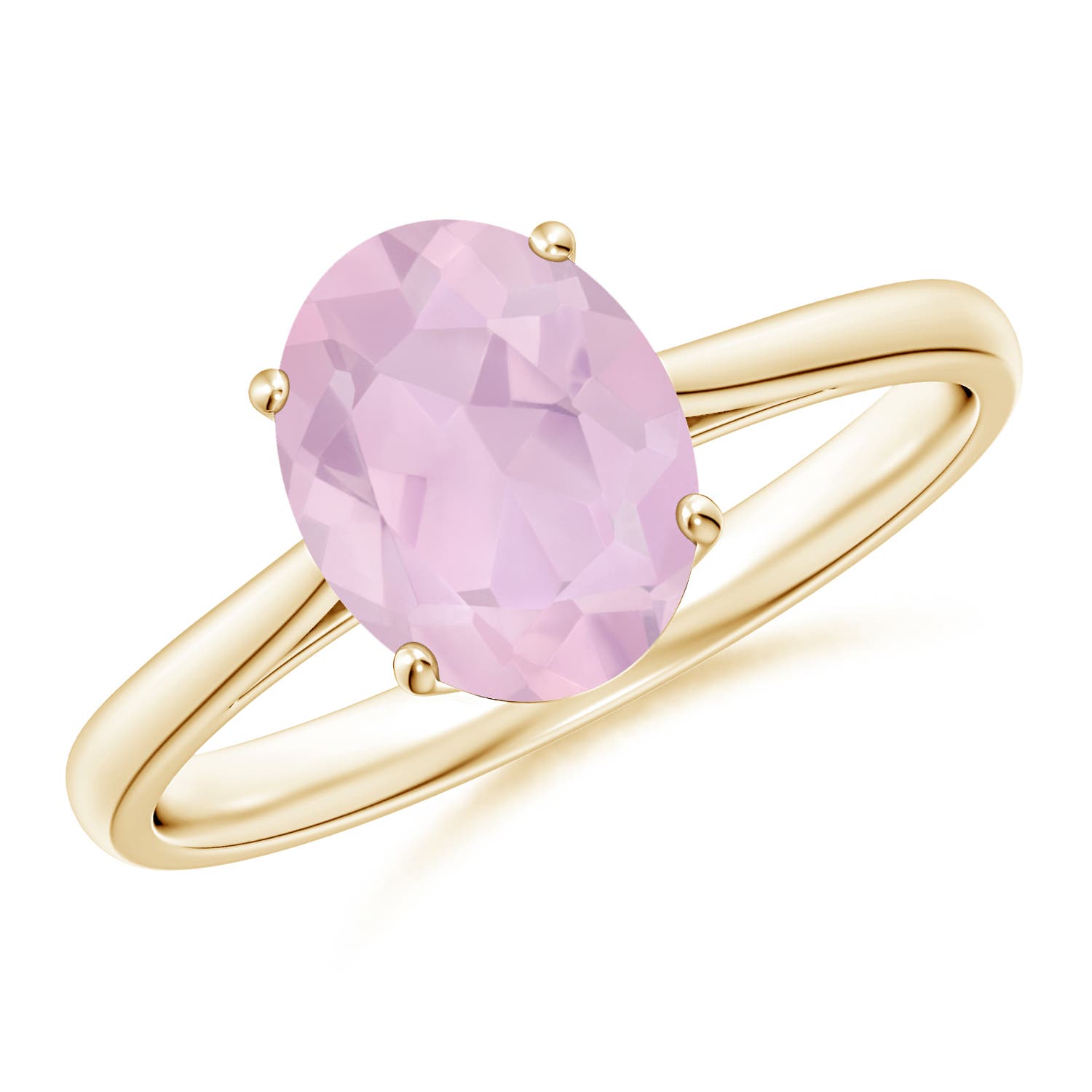 AAA - Rose Quartz / 1.52 CT / 14 KT Yellow Gold