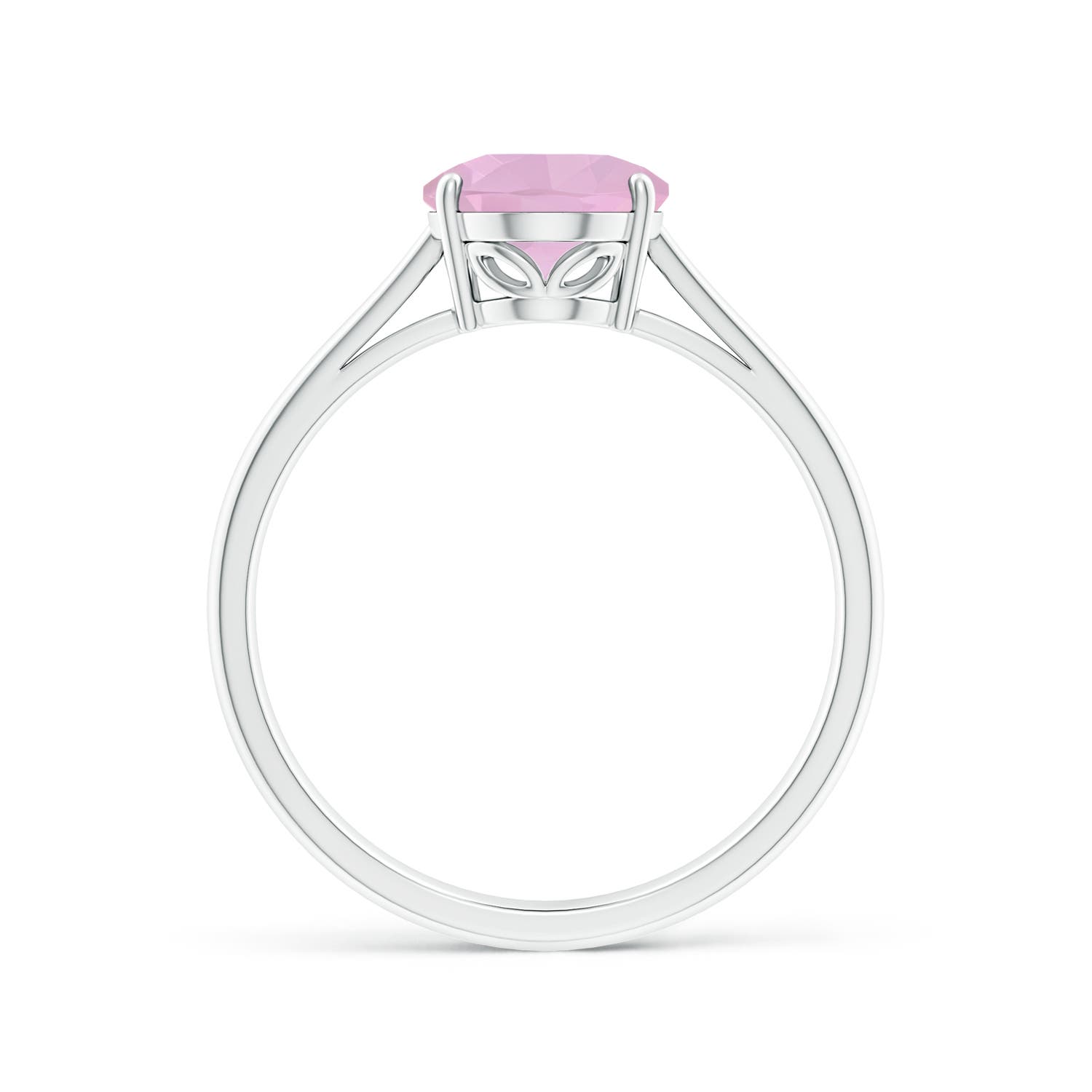 AAAA - Rose Quartz / 1.52 CT / 14 KT White Gold