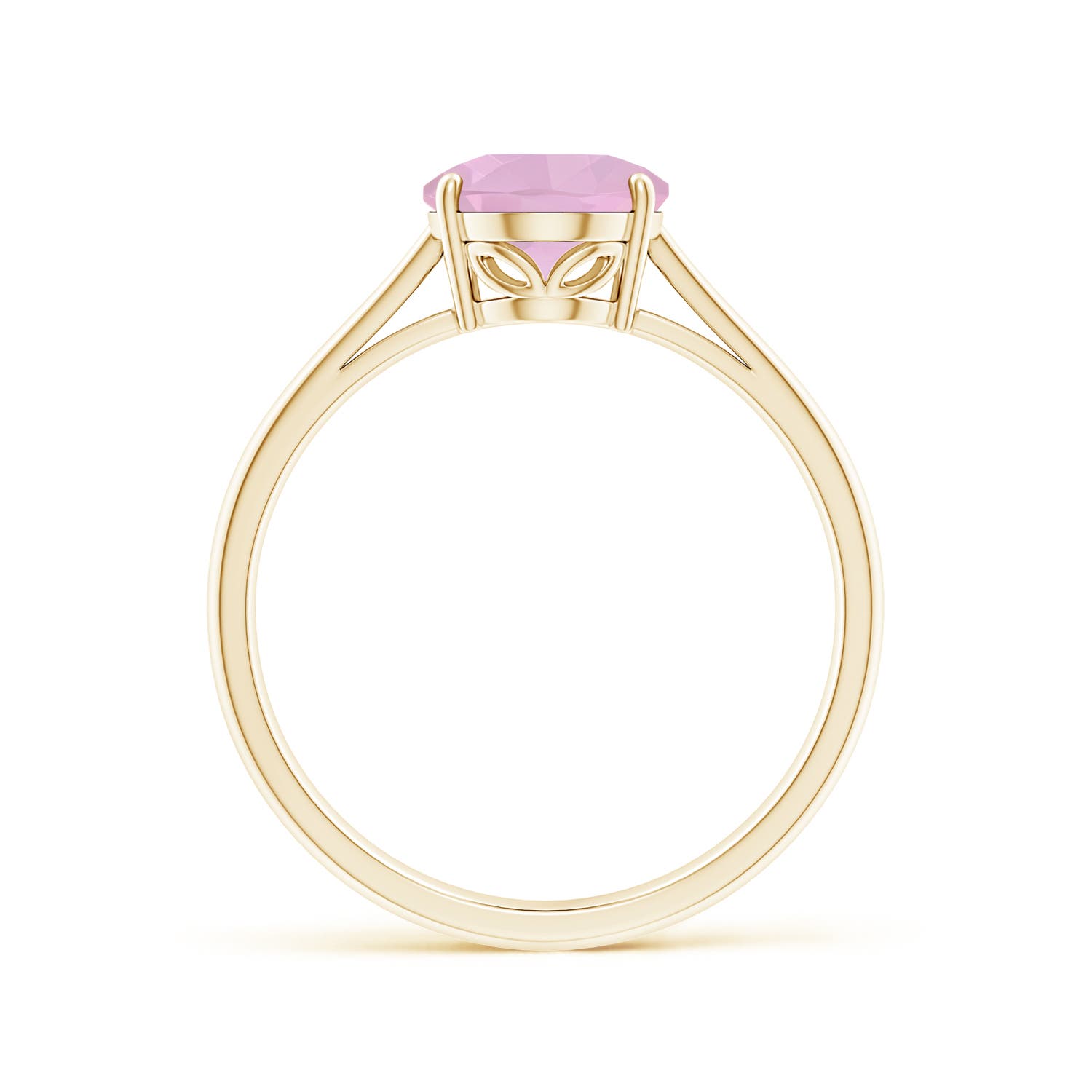 AAAA - Rose Quartz / 1.52 CT / 14 KT Yellow Gold