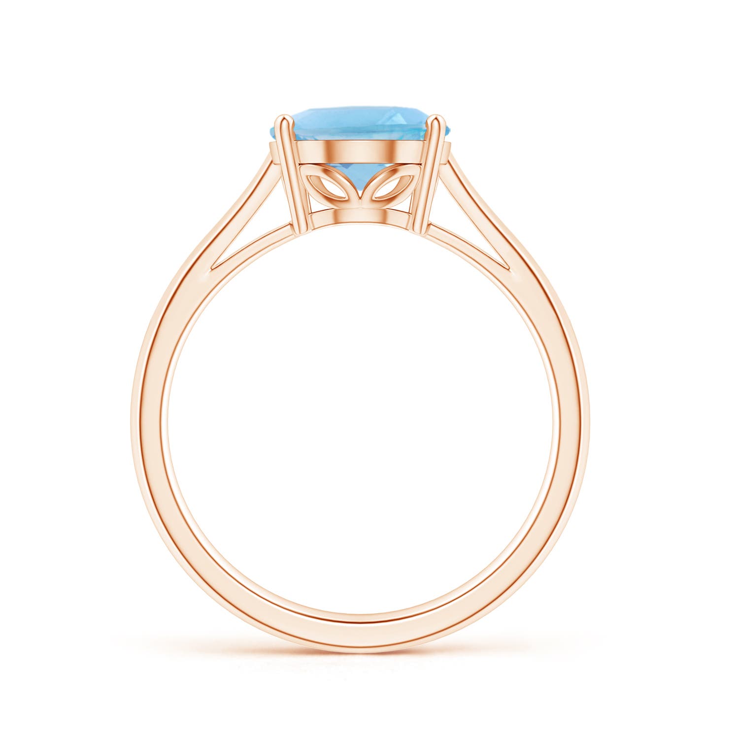 A - Swiss Blue Topaz / 3.25 CT / 14 KT Rose Gold