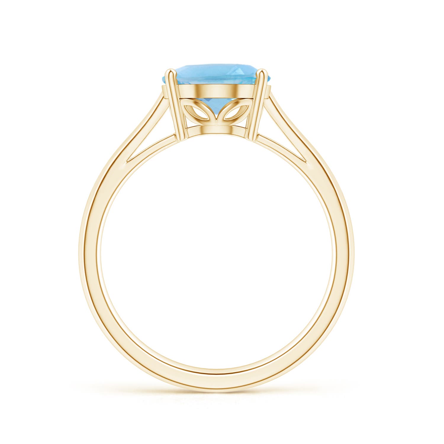 A - Swiss Blue Topaz / 3.25 CT / 14 KT Yellow Gold