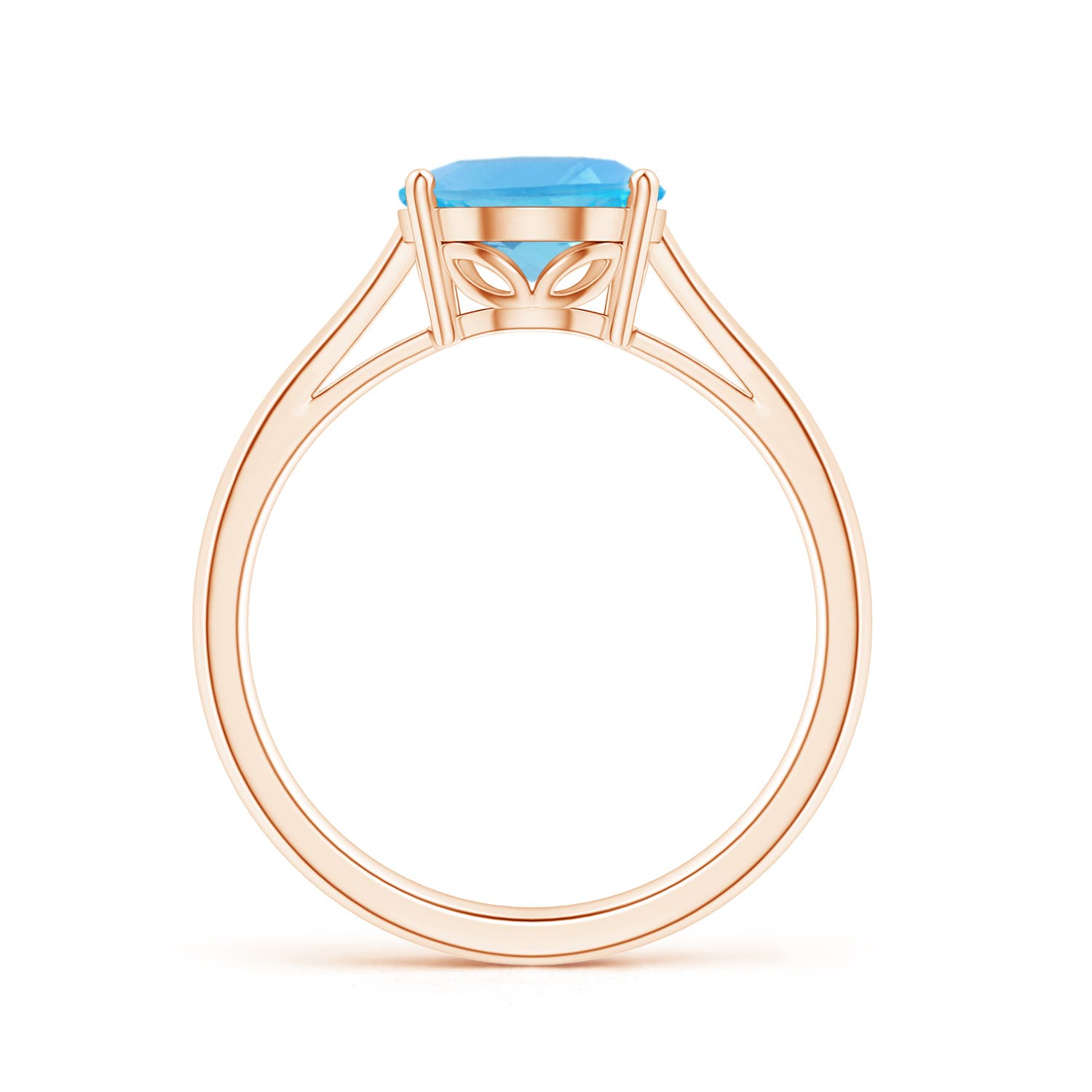 AA - Swiss Blue Topaz / 3.25 CT / 14 KT Rose Gold