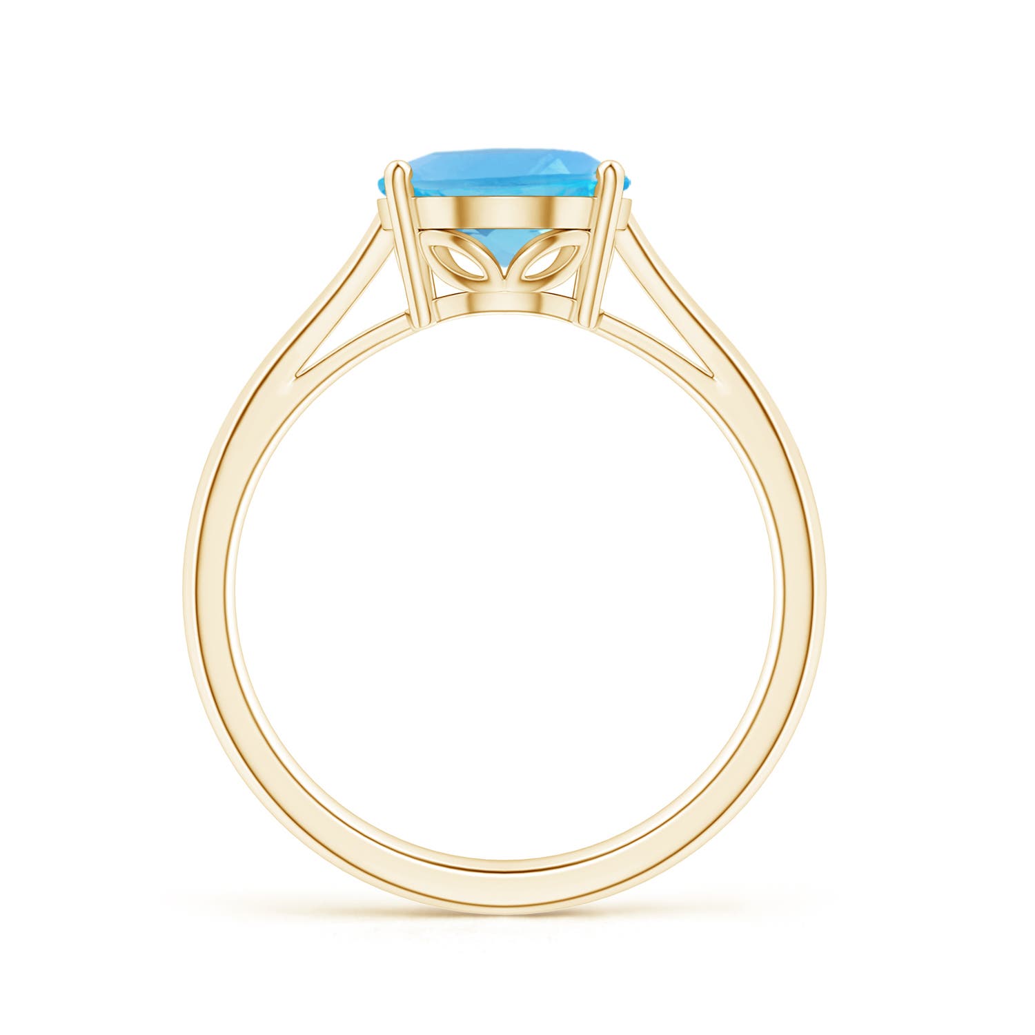 AA - Swiss Blue Topaz / 3.25 CT / 14 KT Yellow Gold