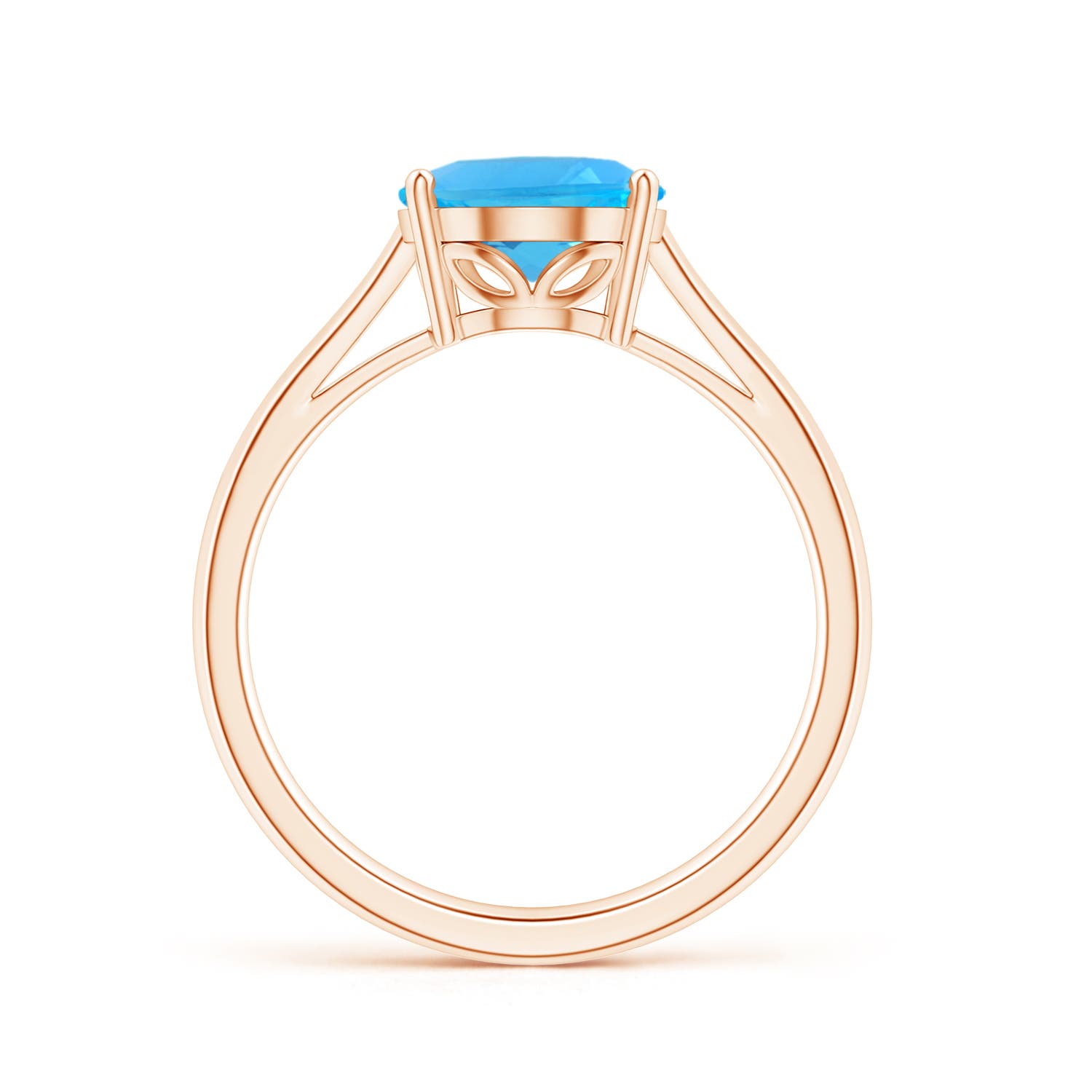 AAA - Swiss Blue Topaz / 3.25 CT / 14 KT Rose Gold