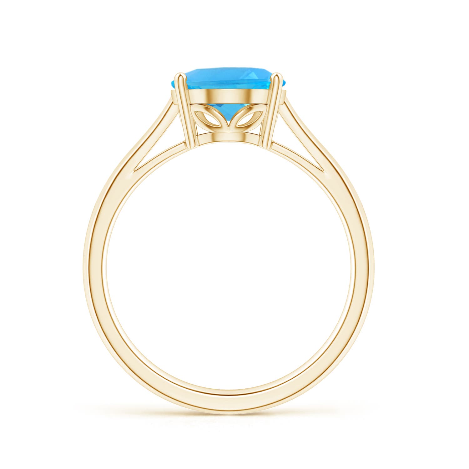 AAA - Swiss Blue Topaz / 3.25 CT / 14 KT Yellow Gold