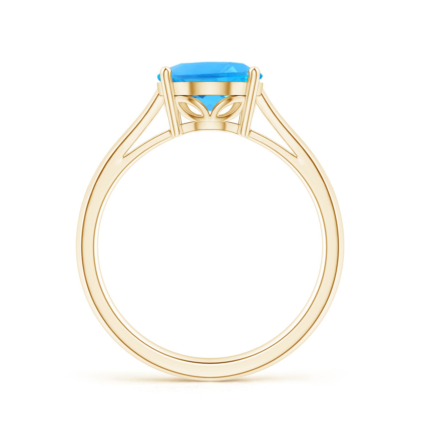 AAAA - Swiss Blue Topaz / 3.25 CT / 14 KT Yellow Gold