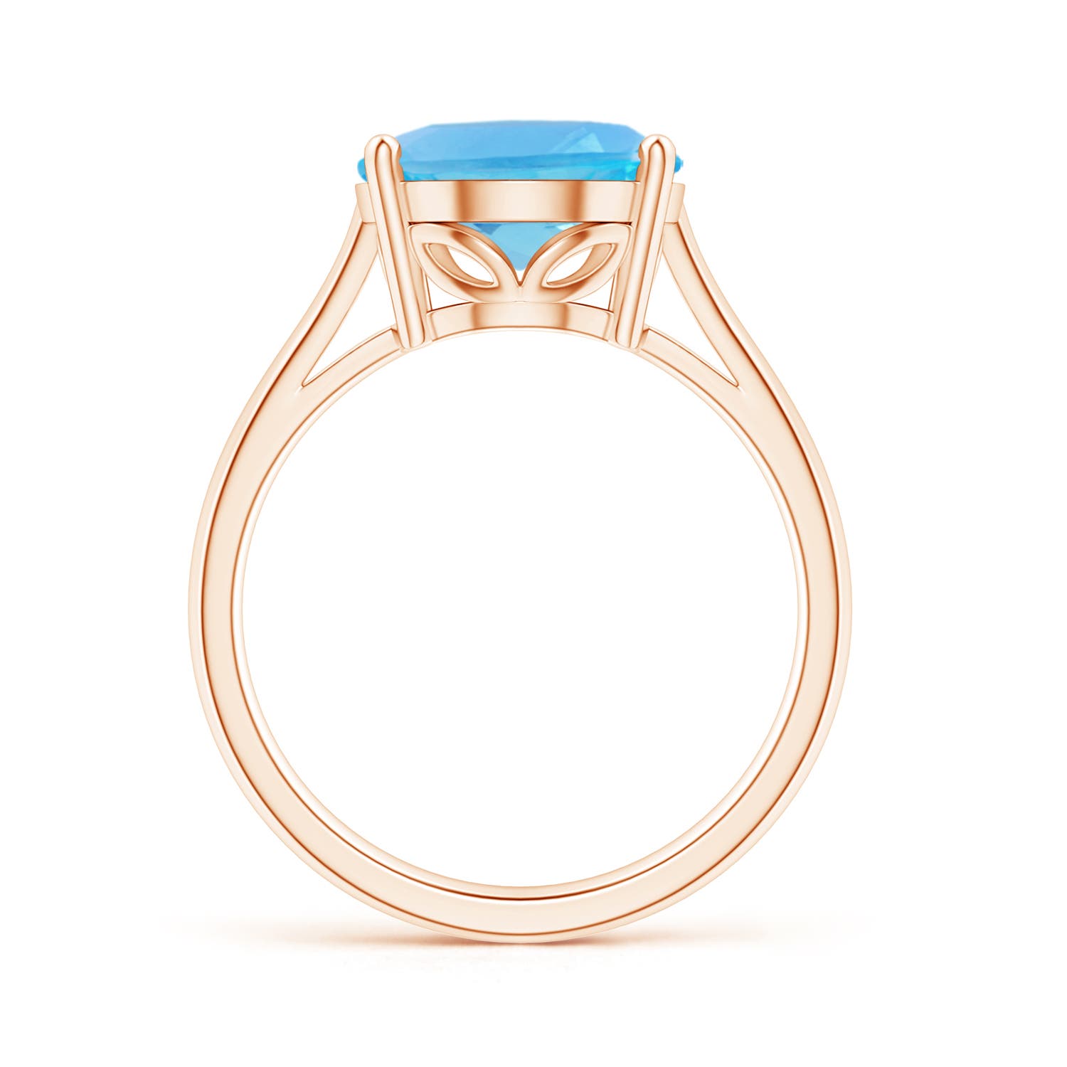 AA - Swiss Blue Topaz / 5.6 CT / 14 KT Rose Gold