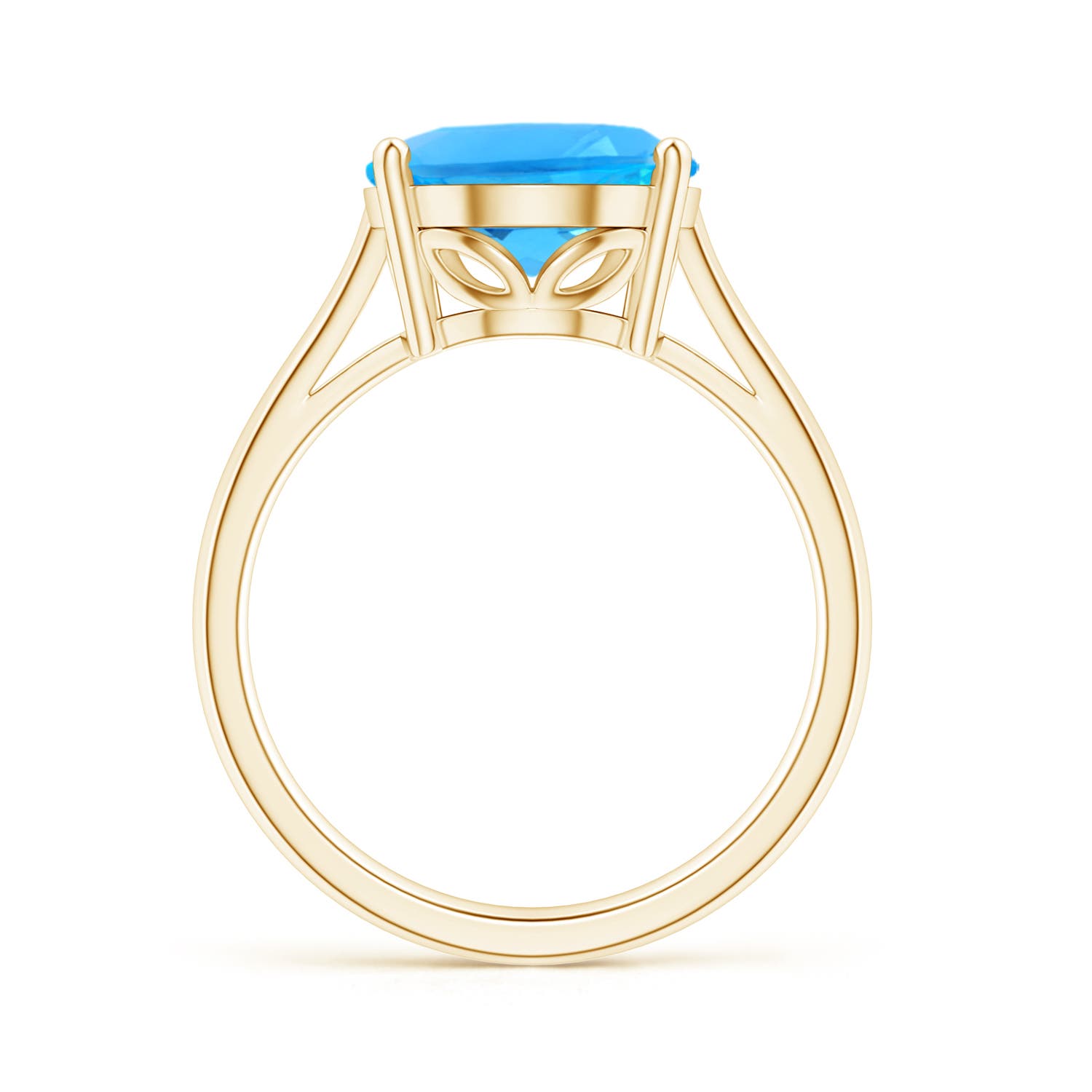 AAAA - Swiss Blue Topaz / 5.6 CT / 14 KT Yellow Gold