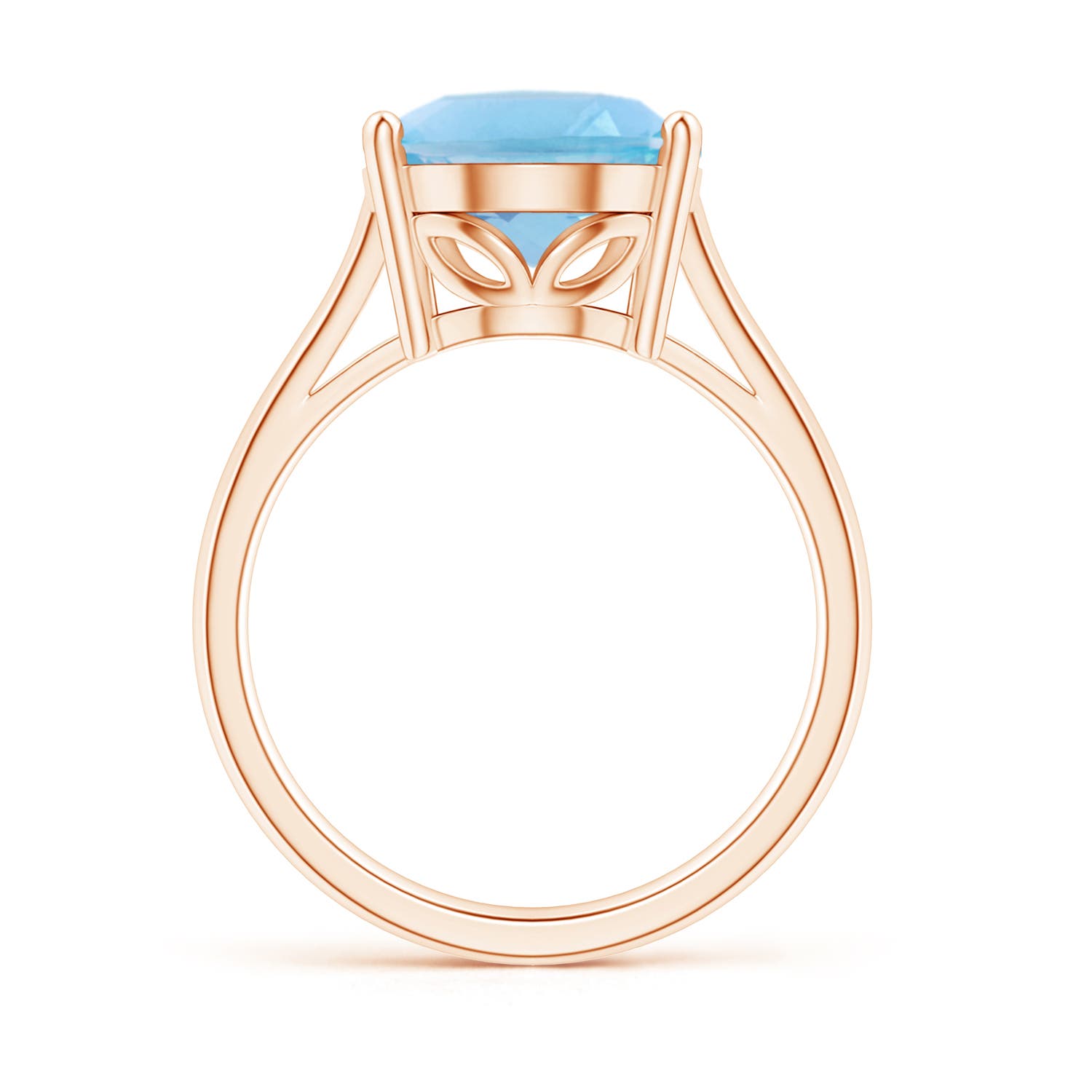 A - Swiss Blue Topaz / 7.2 CT / 14 KT Rose Gold